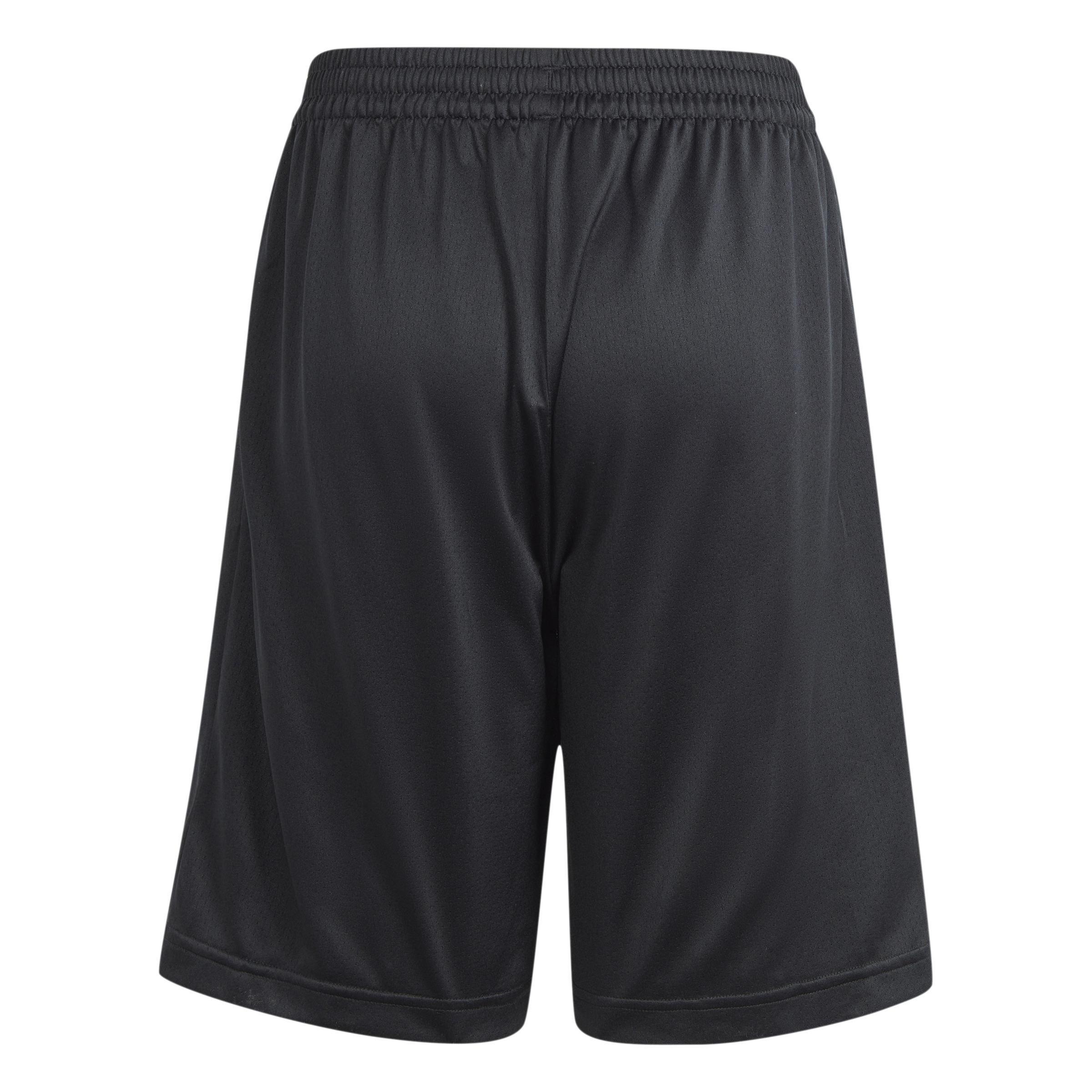 Unisex Kids Brand Love Mesh Shorts, Black, A901_ONE, large image number 2