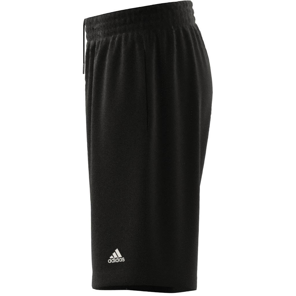 Unisex Kids Brand Love Mesh Shorts, Black, A901_ONE, large image number 6