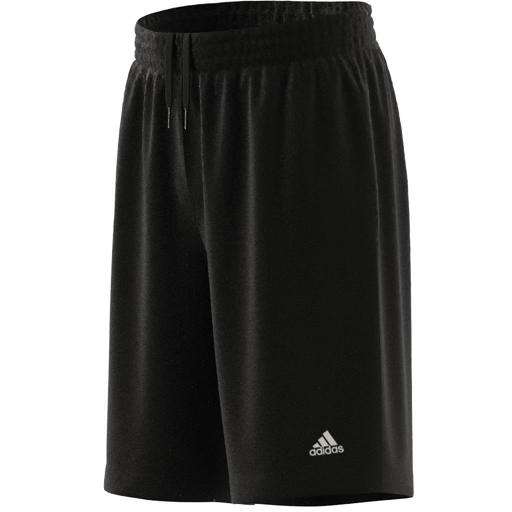 Unisex Kids Brand Love Mesh Shorts, Black, A901_ONE, large image number 7