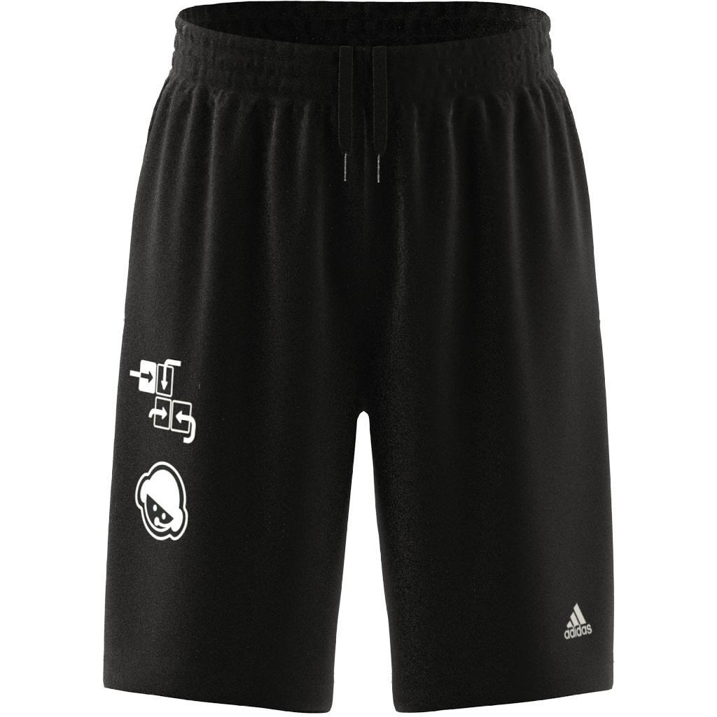 Unisex Kids Brand Love Mesh Shorts, Black, A901_ONE, large image number 13