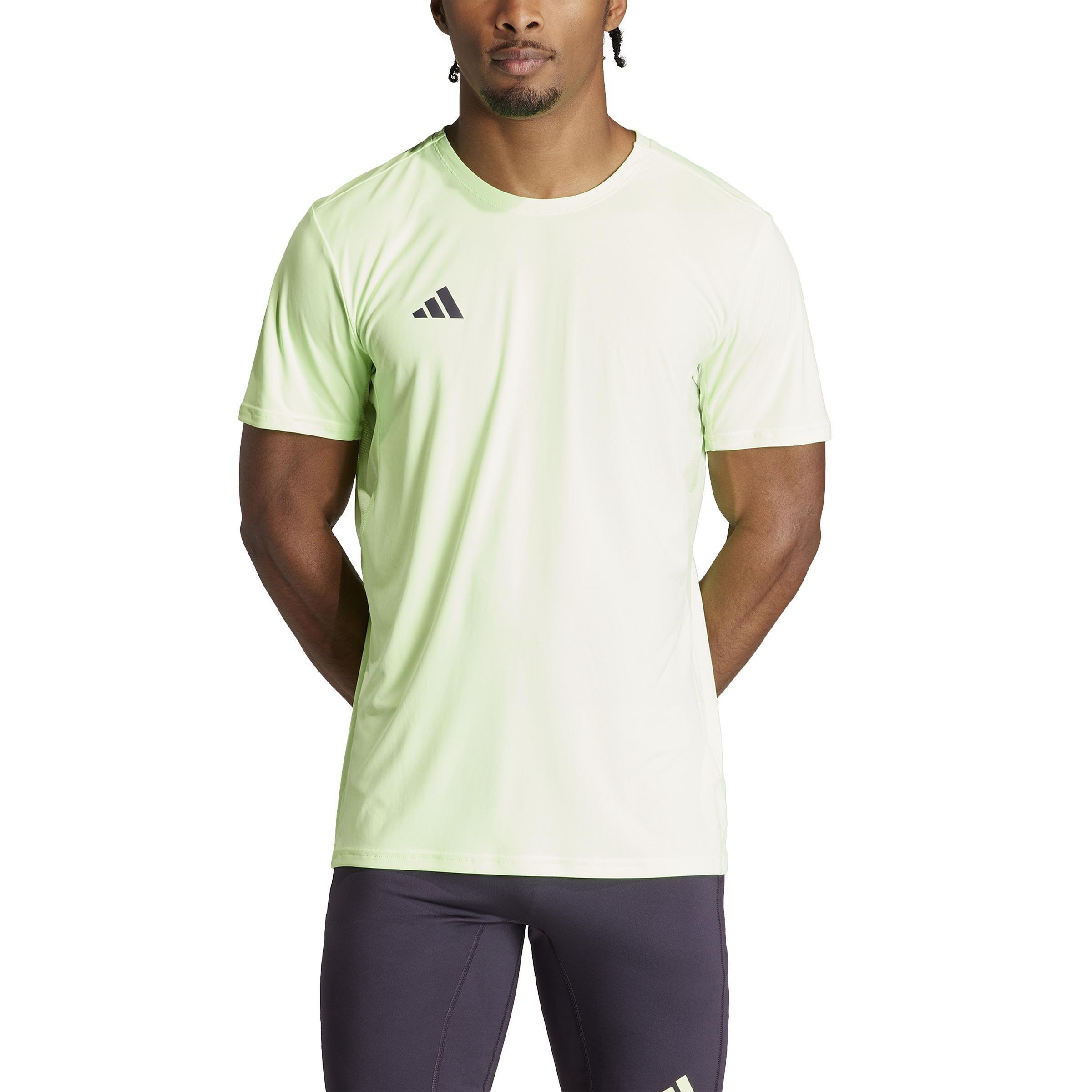 Adizero Essentials Running T-Shirt, Green, A901_ONE, large image number 1