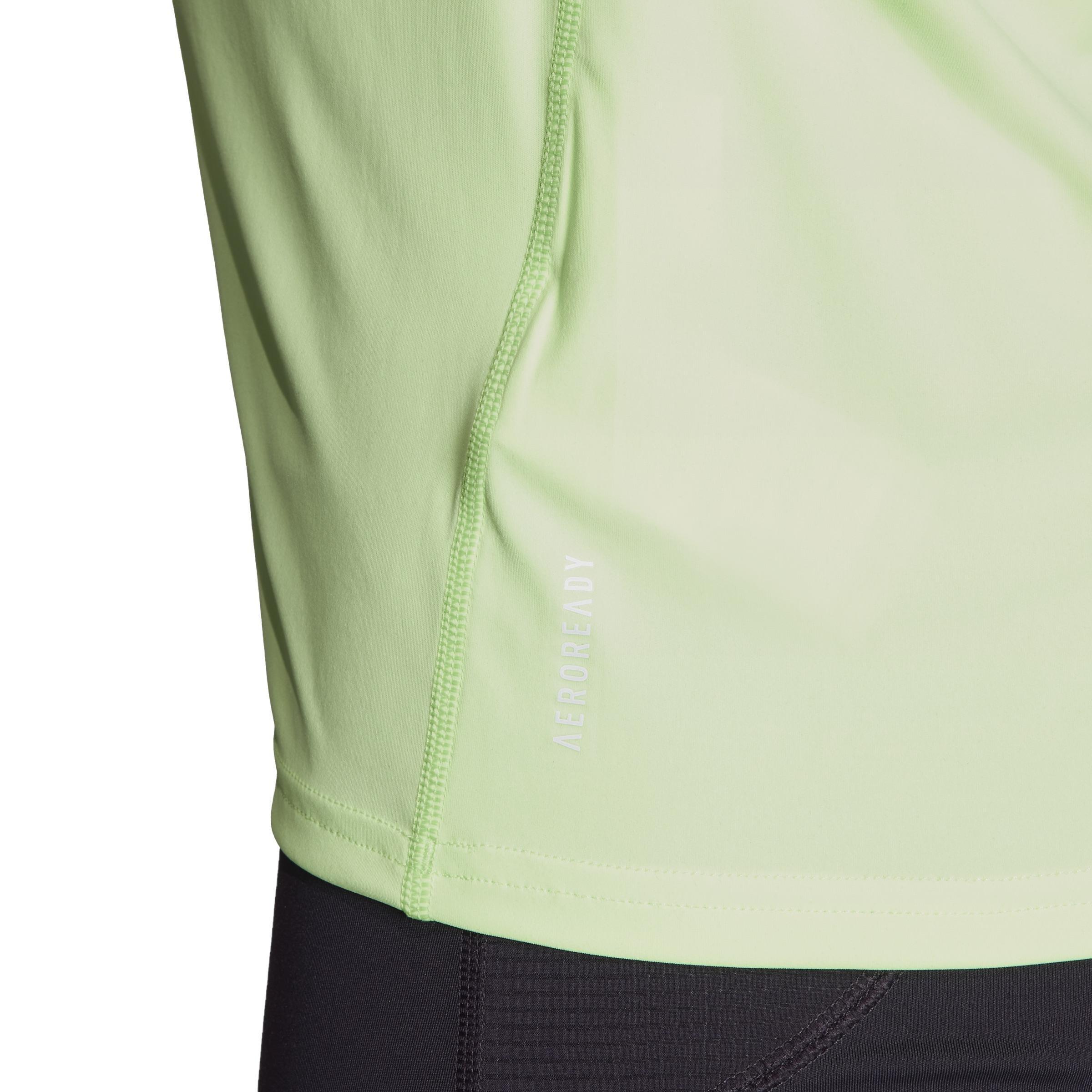 Adizero Essentials Running T-Shirt, Green, A901_ONE, large image number 6