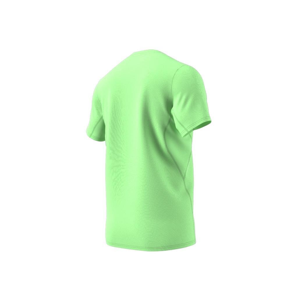 Adizero Essentials Running T-Shirt, Green, A901_ONE, large image number 7