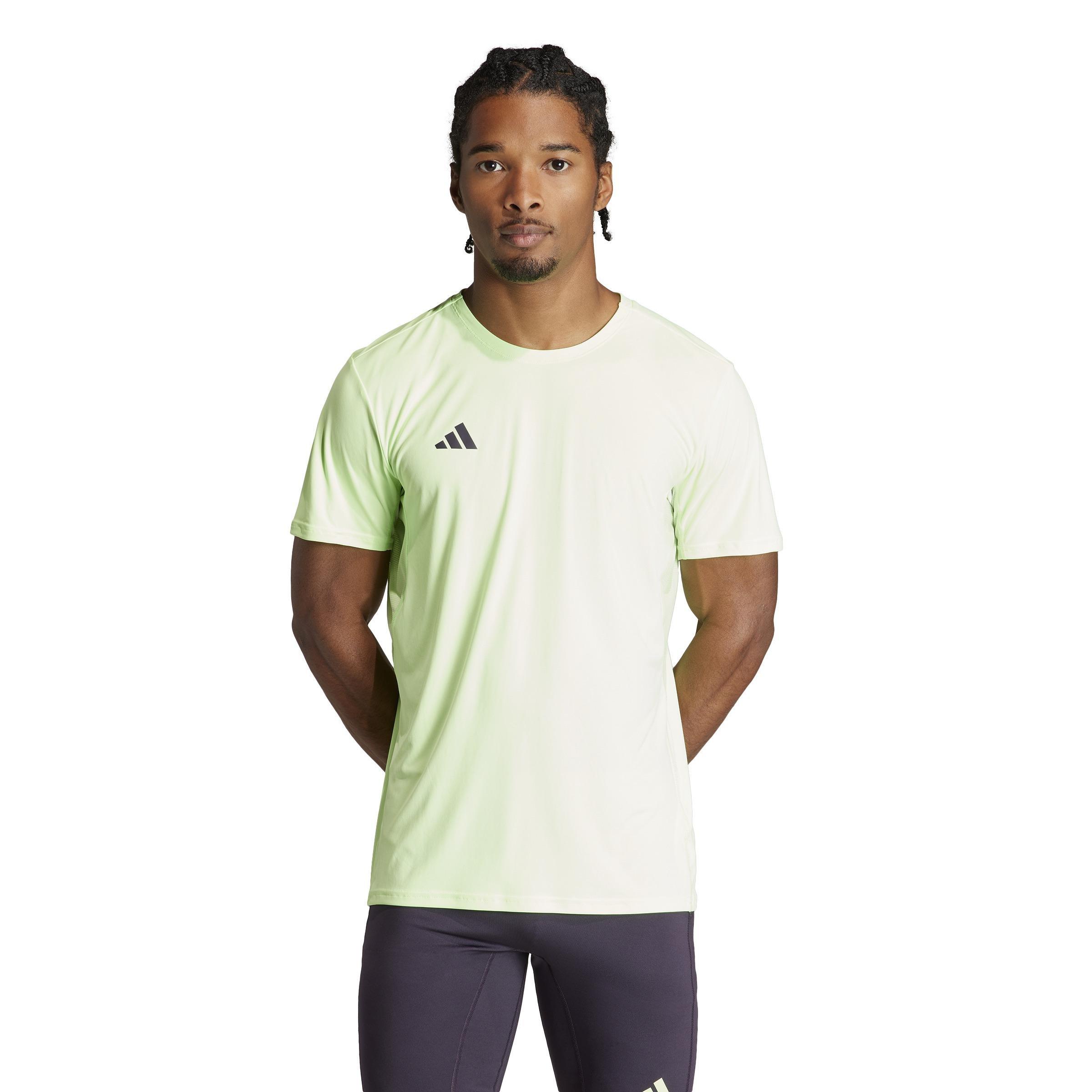 Adizero Essentials Running T-Shirt, Green, A901_ONE, large image number 9
