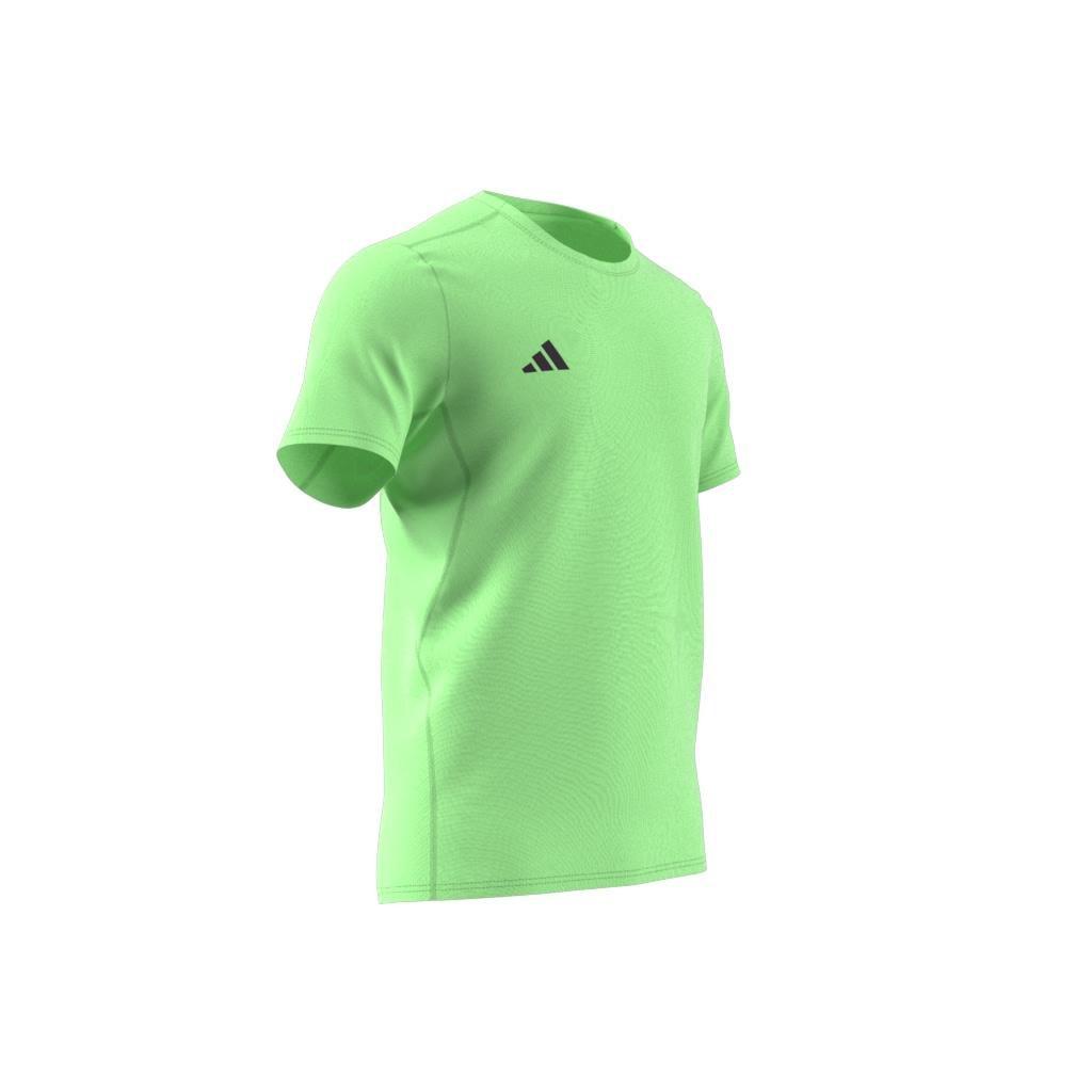 Adizero Essentials Running T-Shirt, Green, A901_ONE, large image number 10