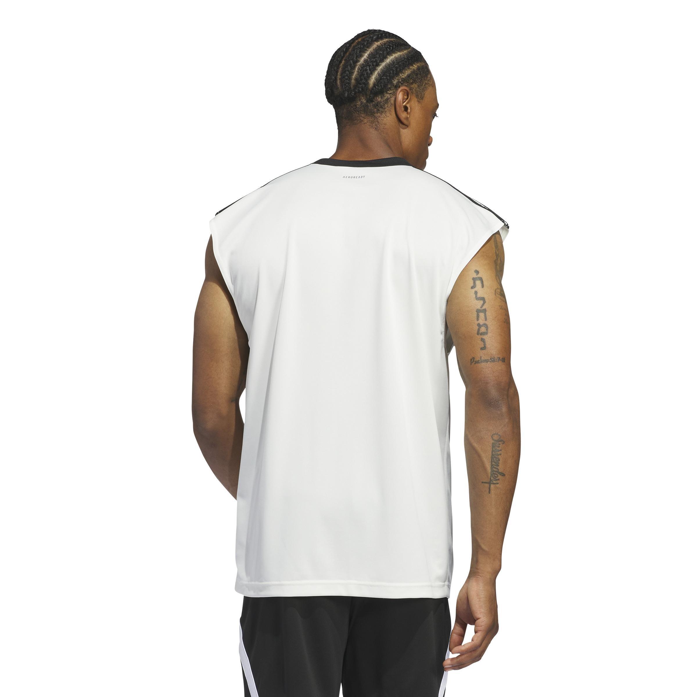 Basketball All-World Tank Top, White, A901_ONE, large image number 3