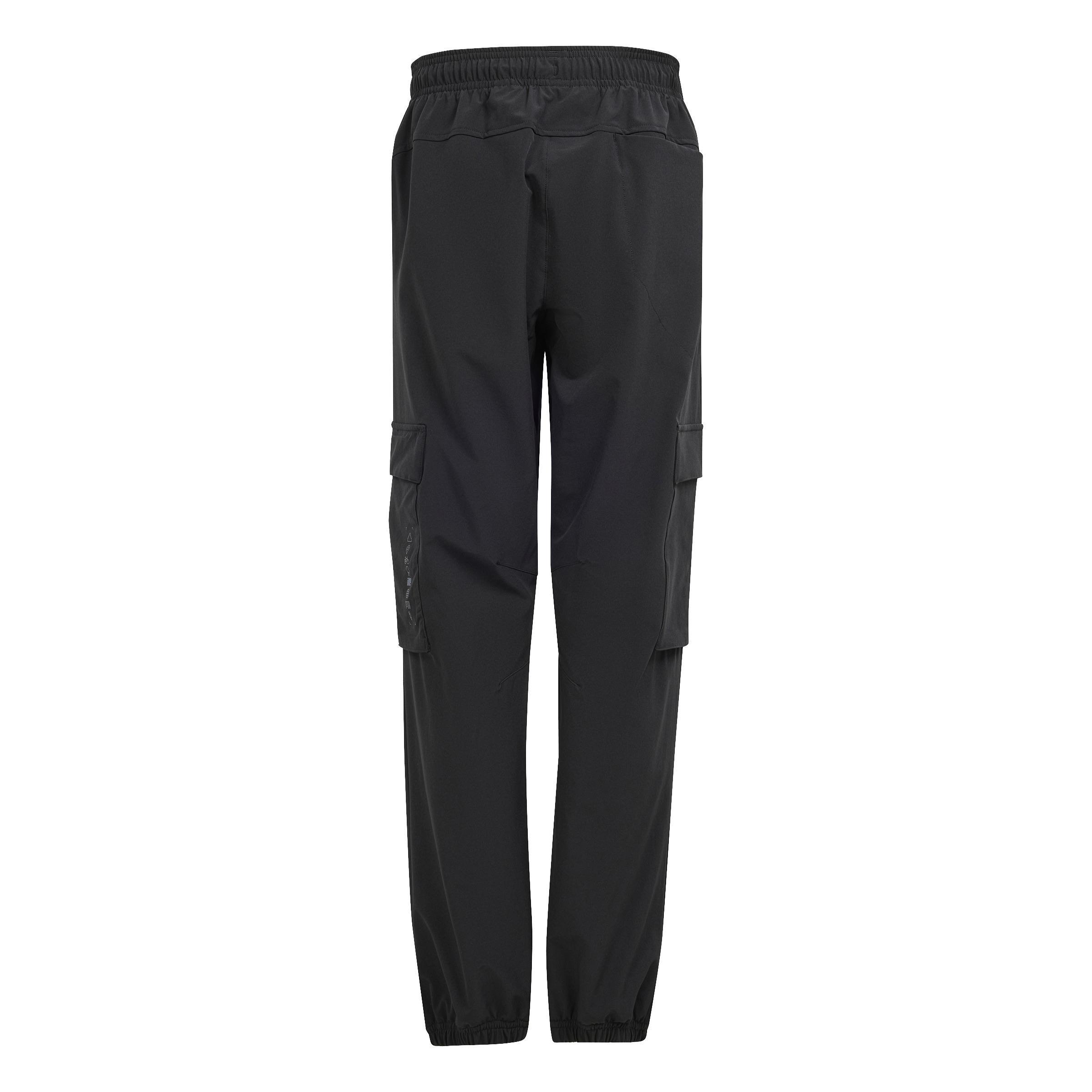 City Escape Casual Cargo Tracksuit Bottoms, Black, A901_ONE, large image number 2