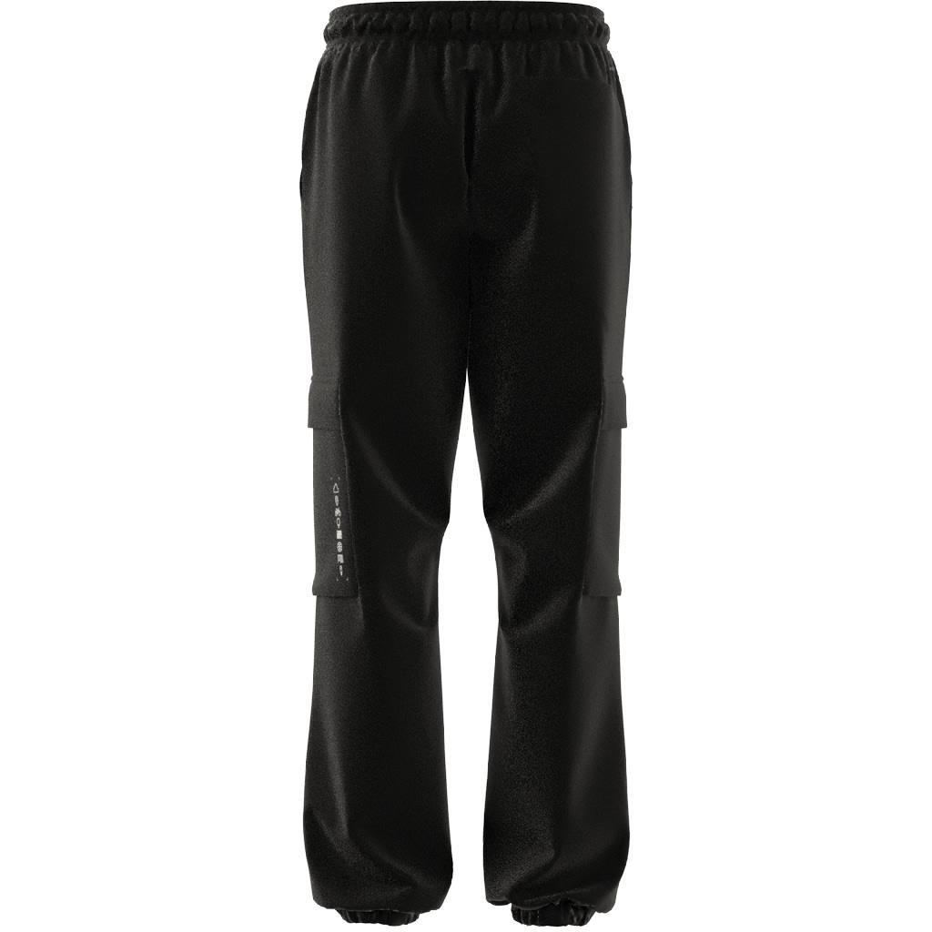 Unisex Kids City Escape Casual Cargo Tracksuit Bottoms, Black, A901_ONE, large image number 7