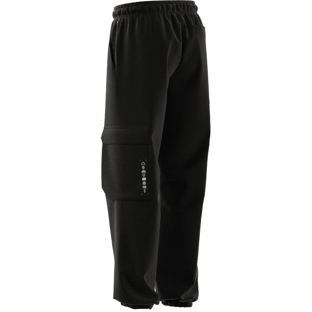 Unisex Kids City Escape Casual Cargo Tracksuit Bottoms, Black, A901_ONE, large image number 8