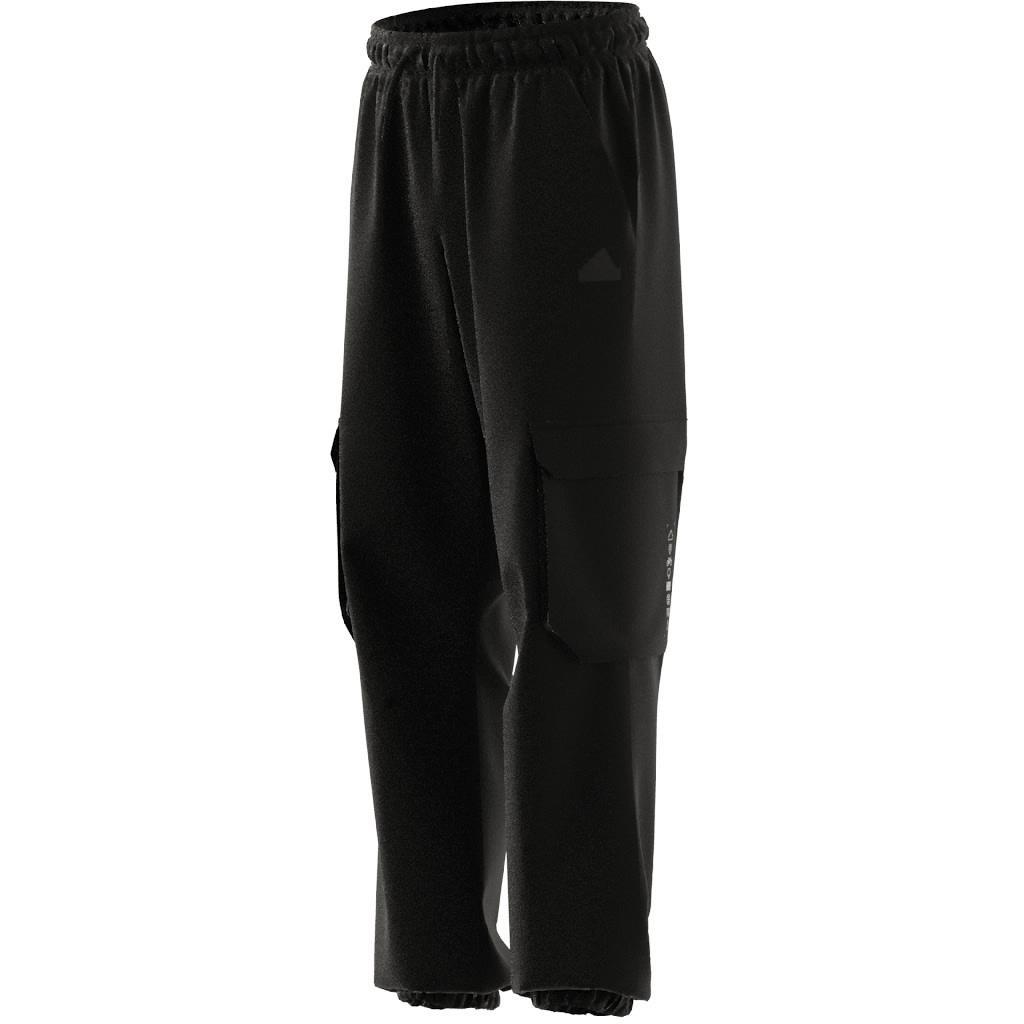 Unisex Kids City Escape Casual Cargo Tracksuit Bottoms, Black, A901_ONE, large image number 11