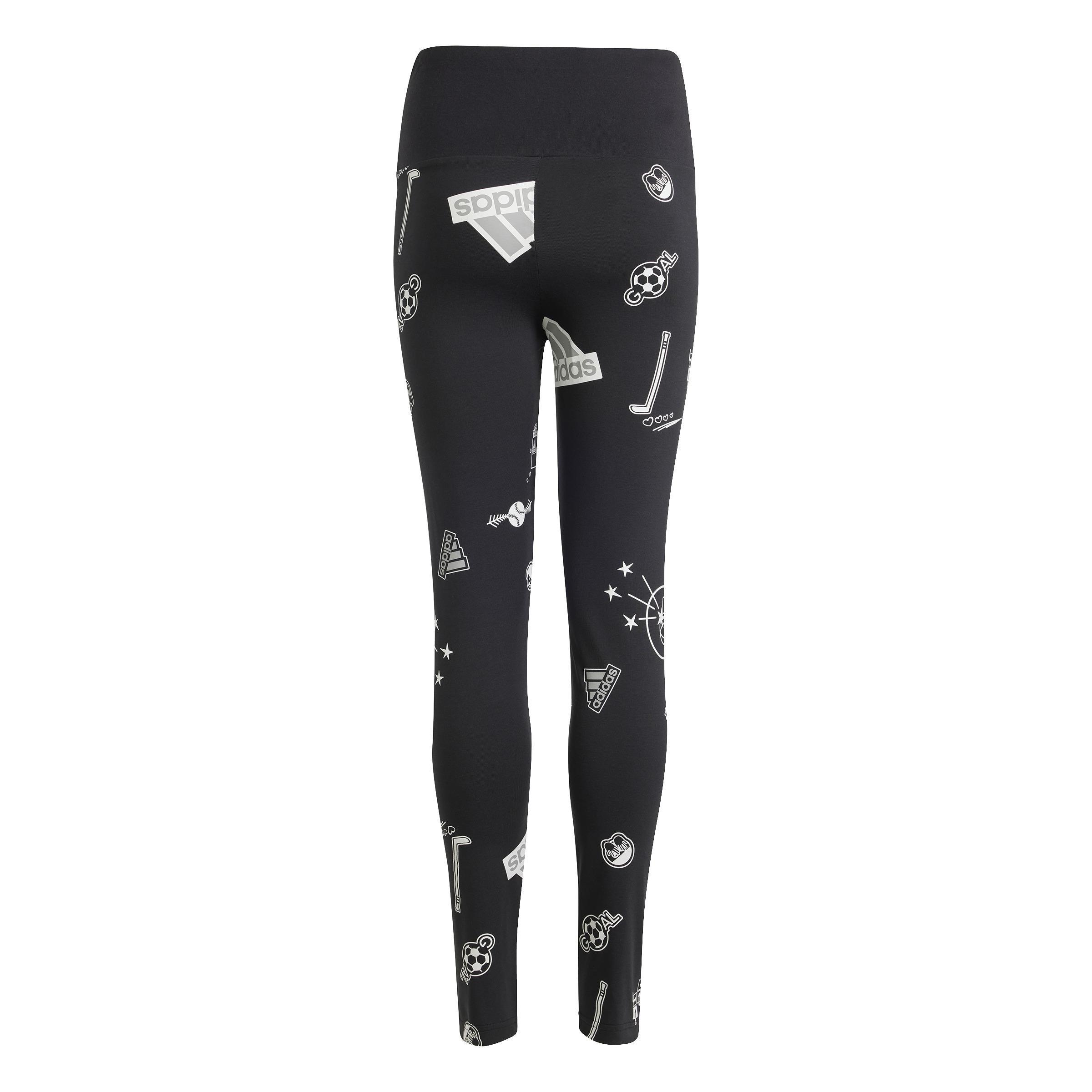 Kids Brand Love Leggings, Black, A901_ONE, large image number 2