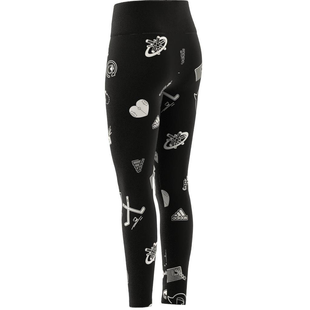 Kids Brand Love Leggings, Black, A901_ONE, large image number 10
