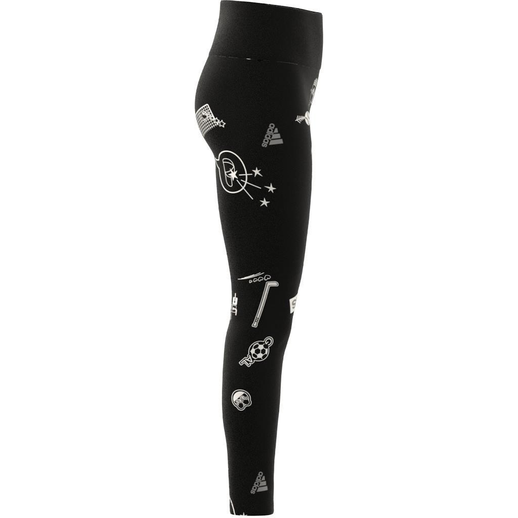 Kids Brand Love Leggings, Black, A901_ONE, large image number 11