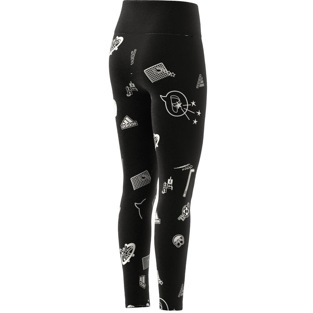 Kids Brand Love Leggings, Black, A901_ONE, large image number 13