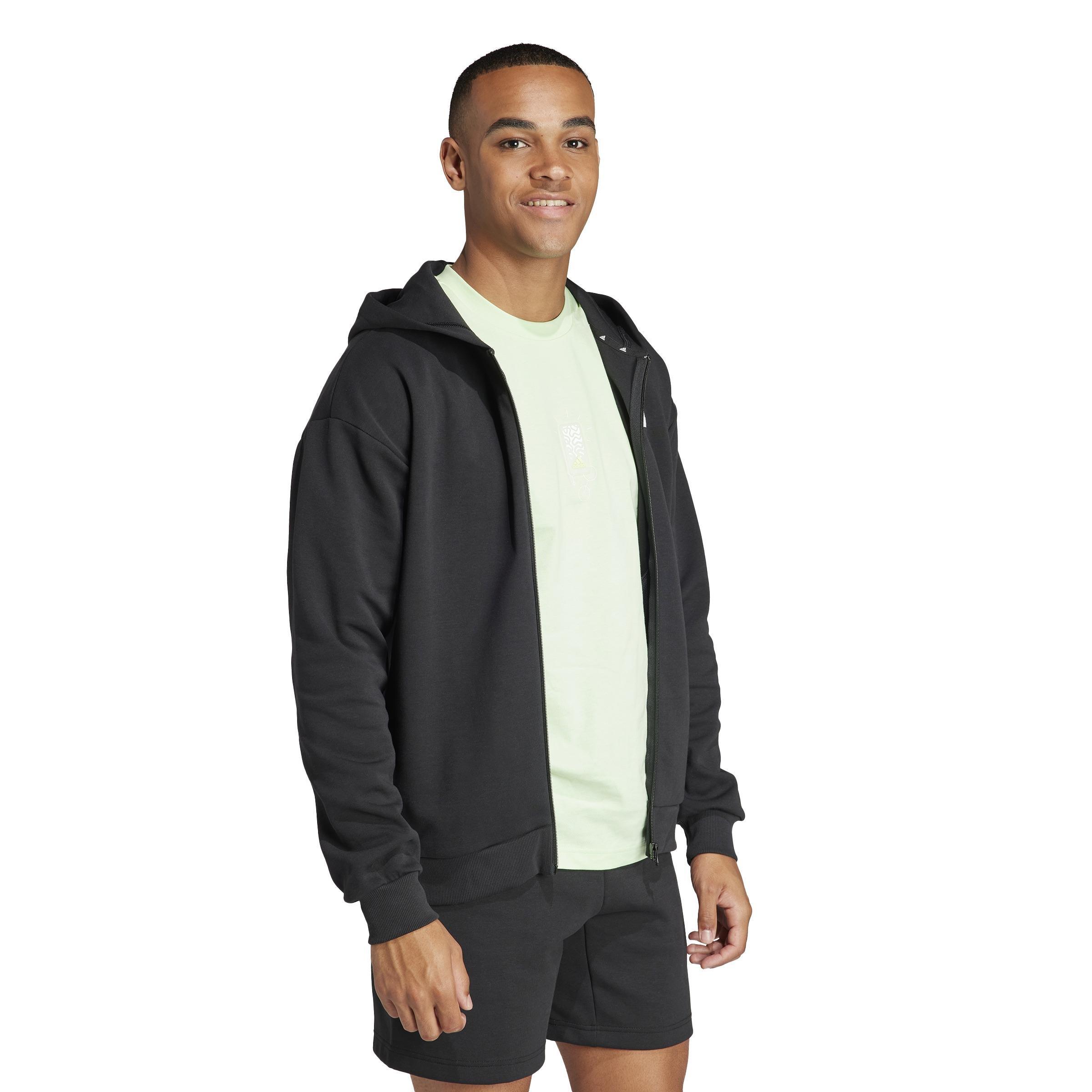Future Icons Badge of Sport Full Zip Hoodie, Multicolour, , large image number 7