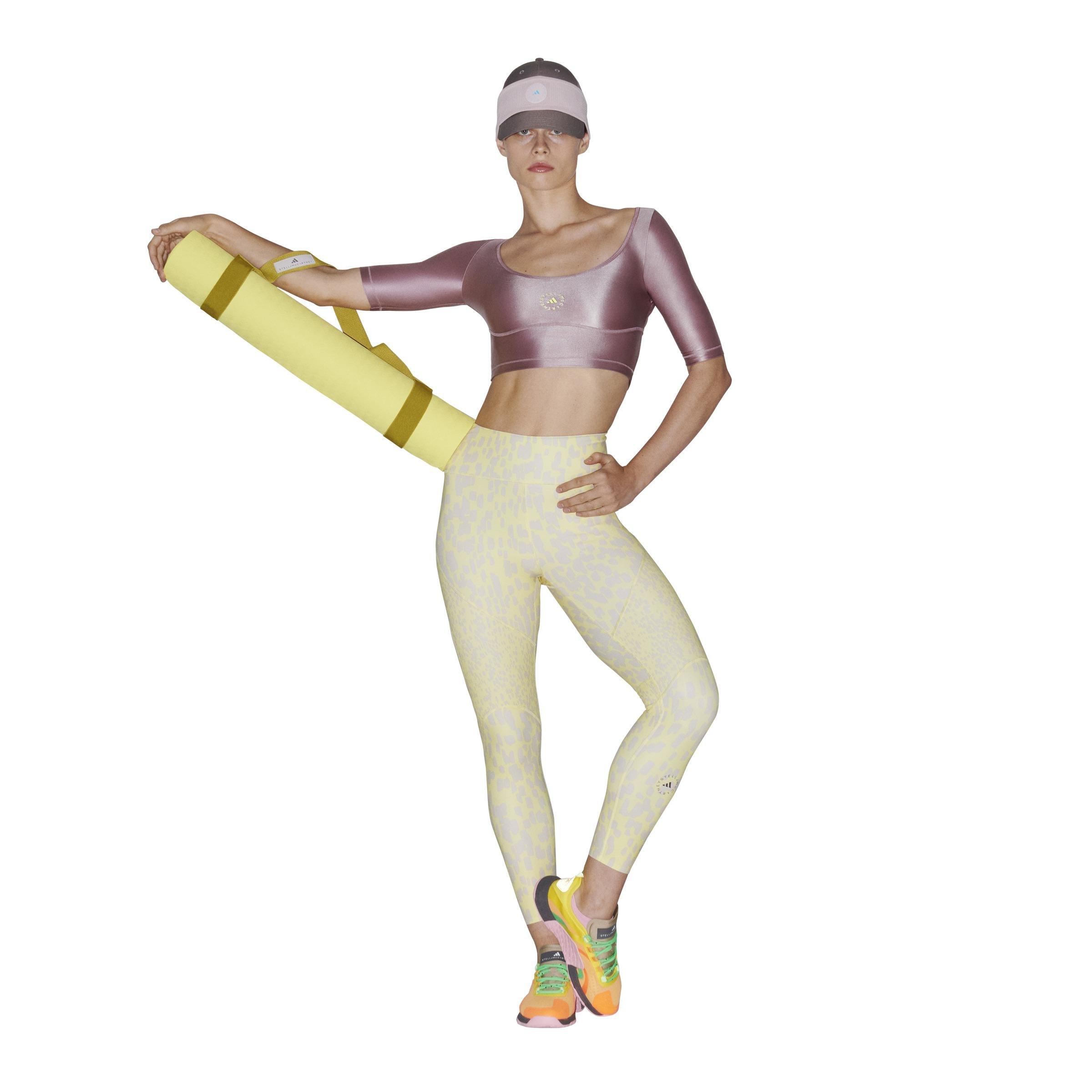 Optime Training Printed 7/8 Leggings, Yellow, , large image number 5