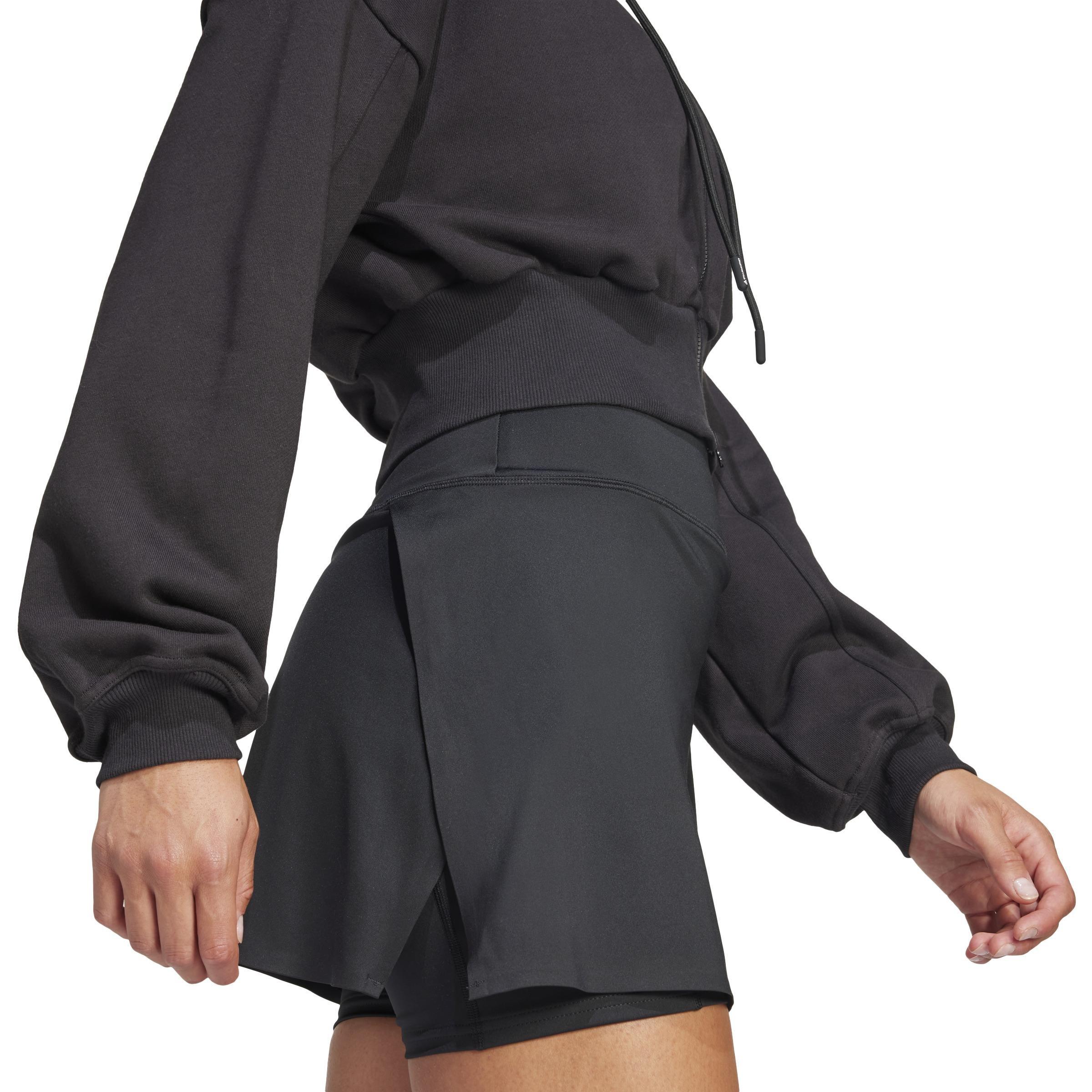 adidas by Stella McCartney Sportswear Cropped Hoodie, Black, A901_ONE, large image number 4