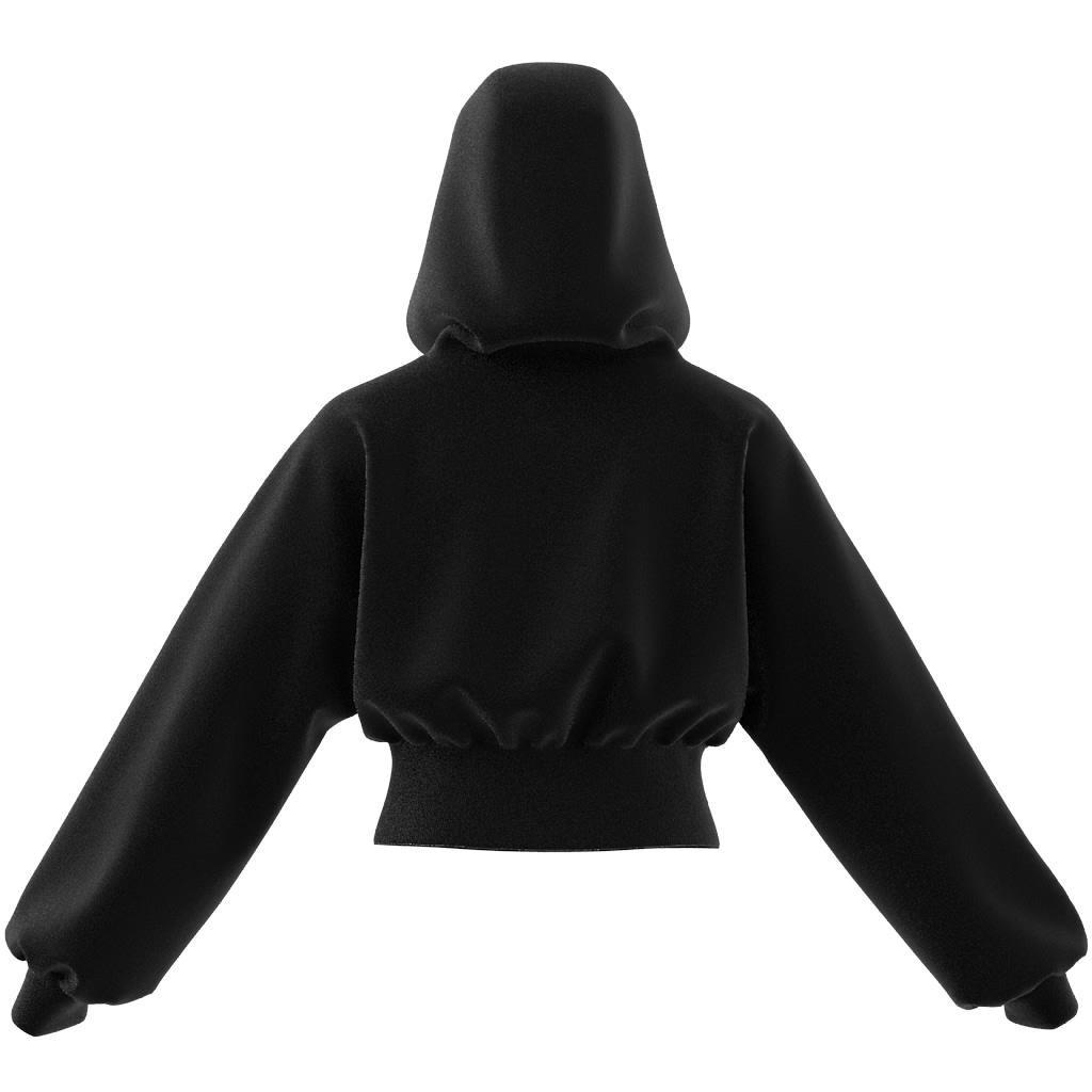 adidas by Stella McCartney Sportswear Cropped Hoodie, Black, A901_ONE, large image number 7