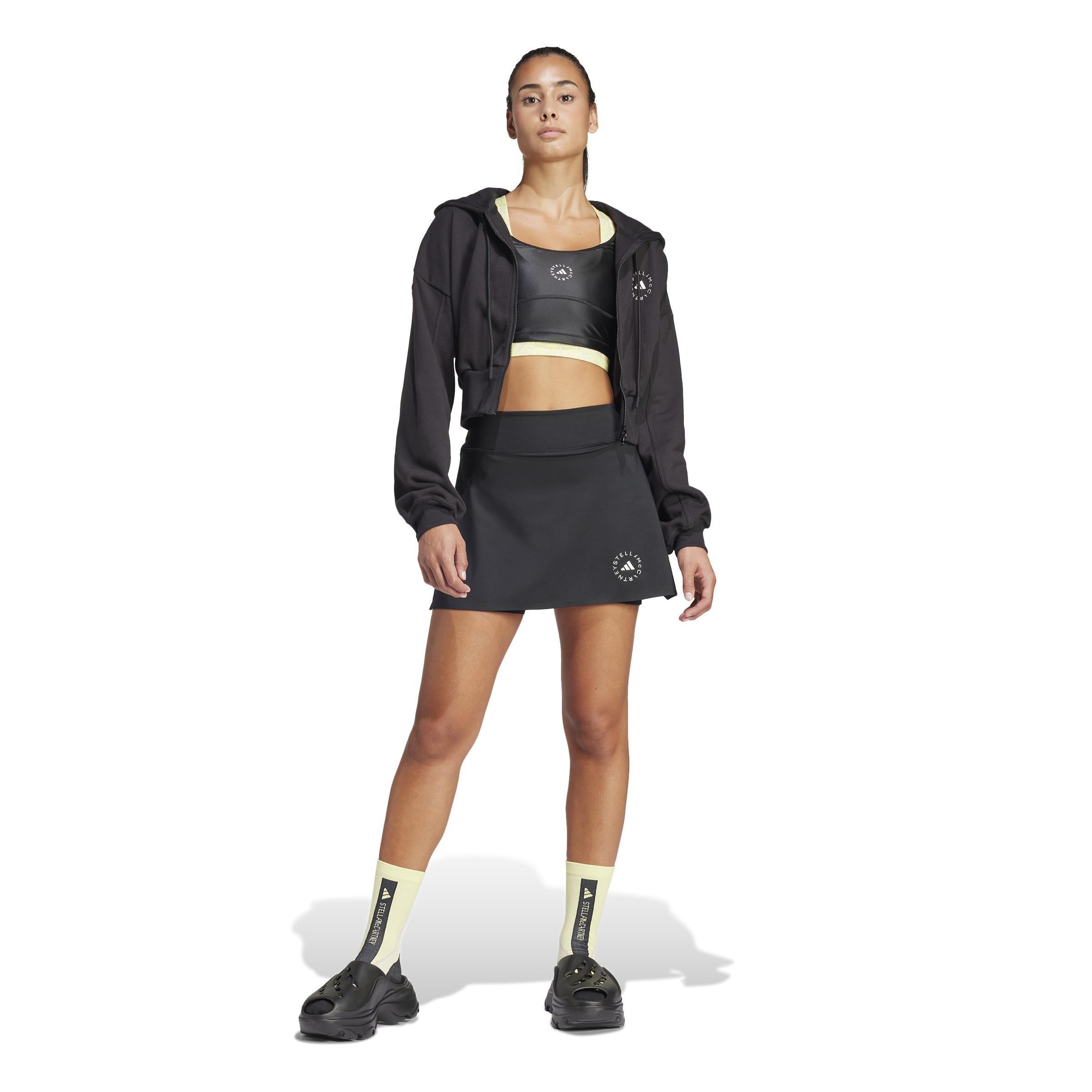 adidas by Stella McCartney Sportswear Cropped Hoodie, Black, A901_ONE, large image number 10