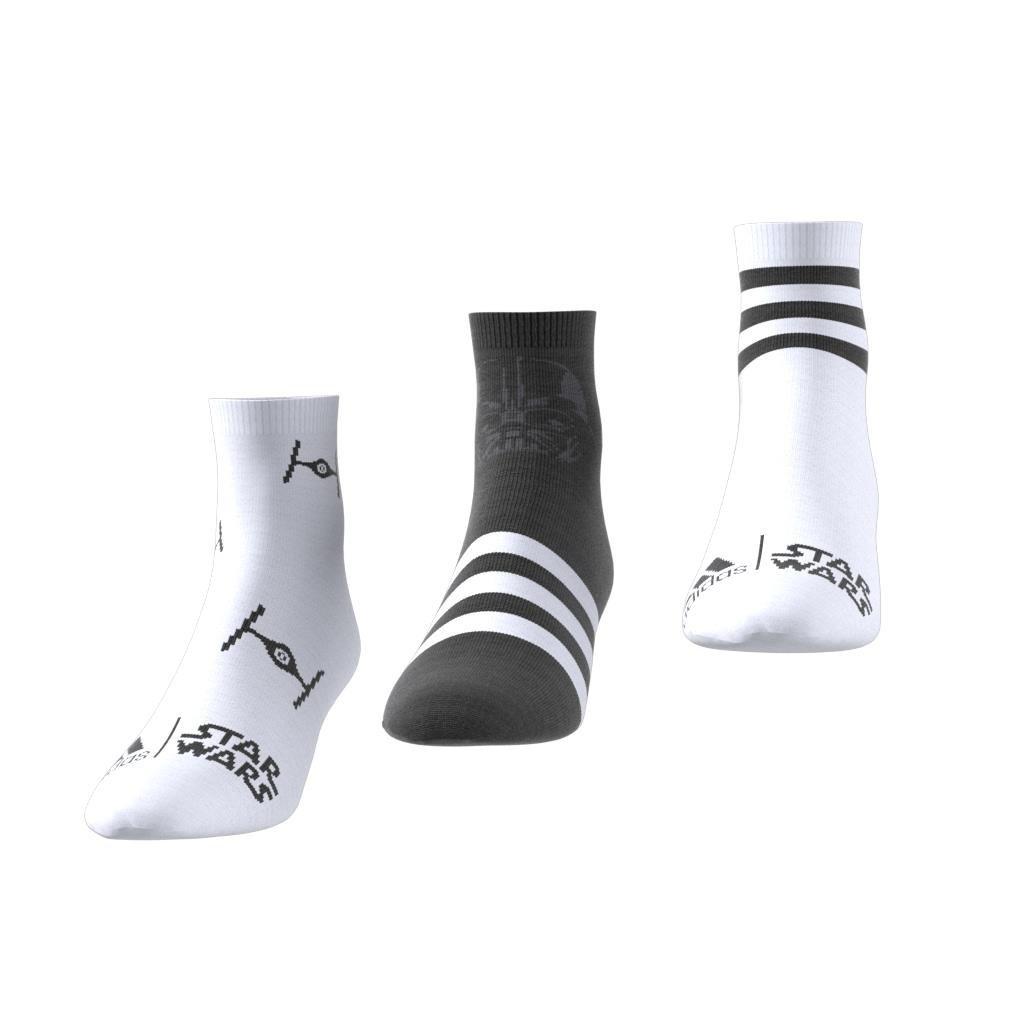 Unisex Kids Star Wars Socks - Set Of 3, White, A901_ONE, large image number 3
