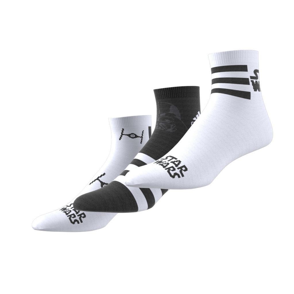 Unisex Kids Star Wars Socks - Set Of 3, White, A901_ONE, large image number 5