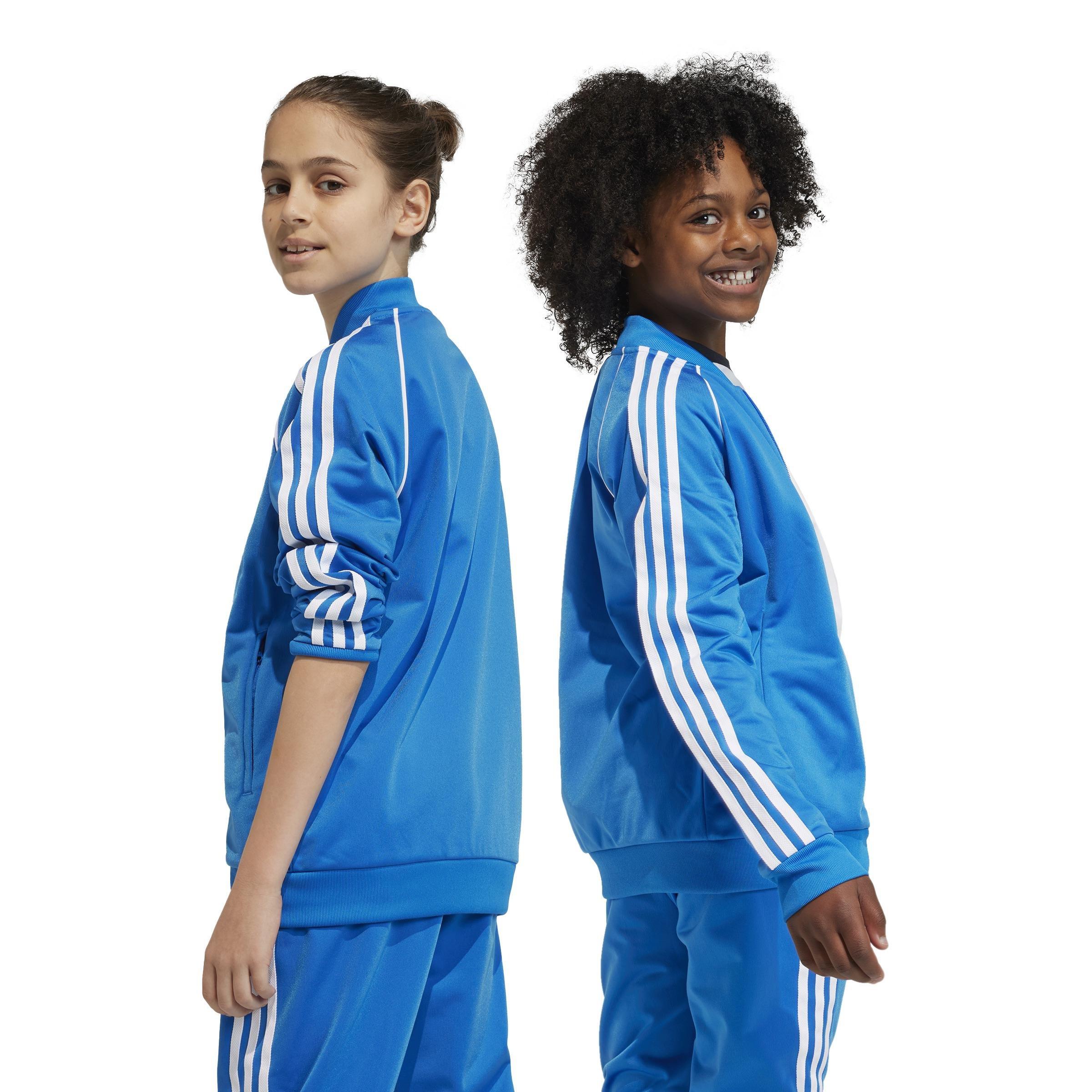 Unisex Kids Adicolor Sst Track Top, Blue, A901_ONE, large image number 2