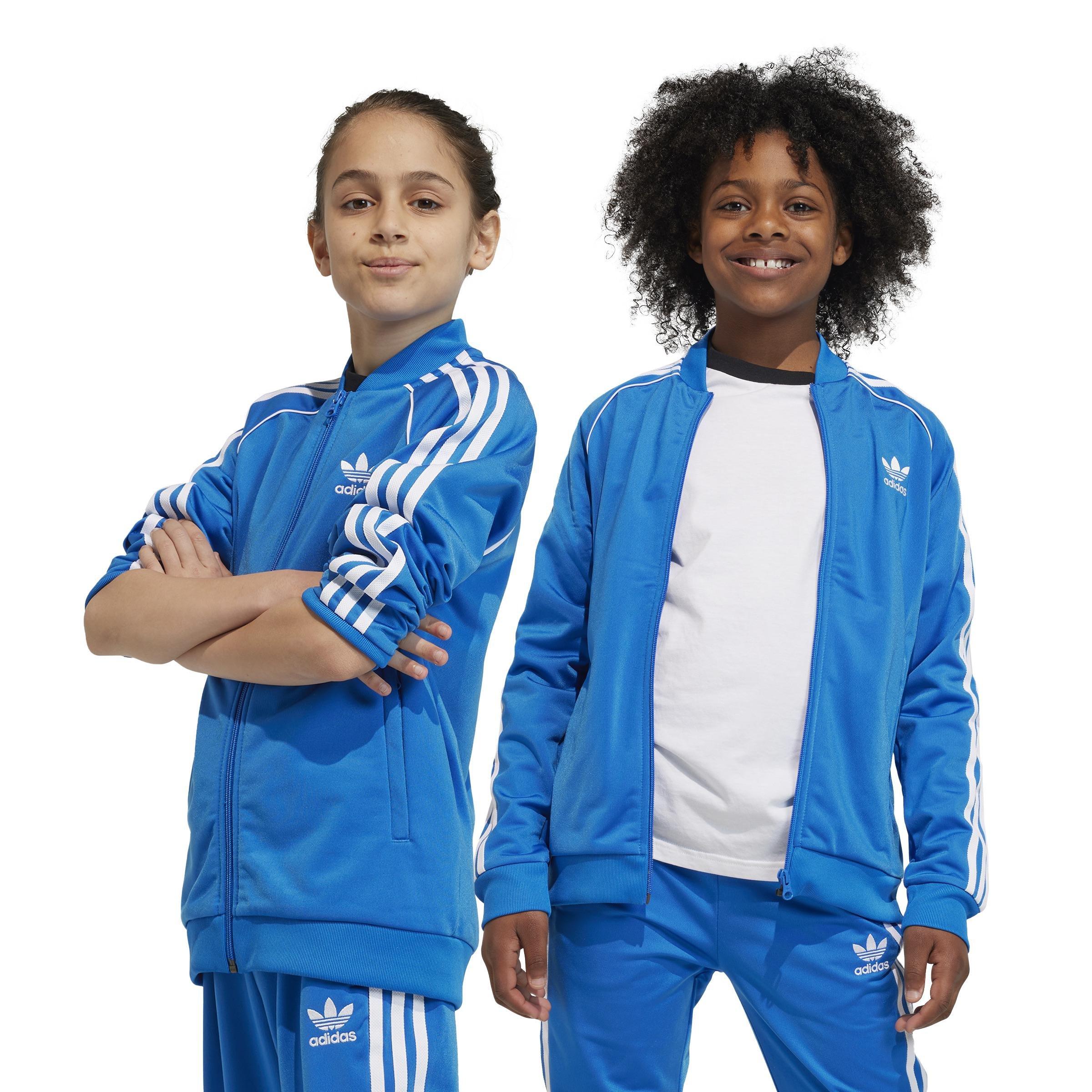 Unisex Kids Adicolor Sst Track Top, Blue, A901_ONE, large image number 10