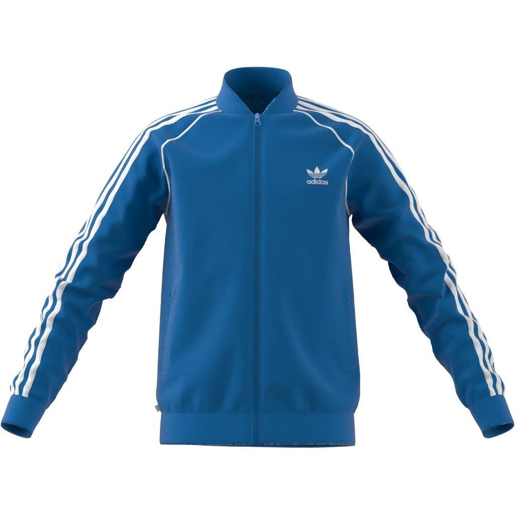 Unisex Kids Adicolor Sst Track Top, Blue, A901_ONE, large image number 12