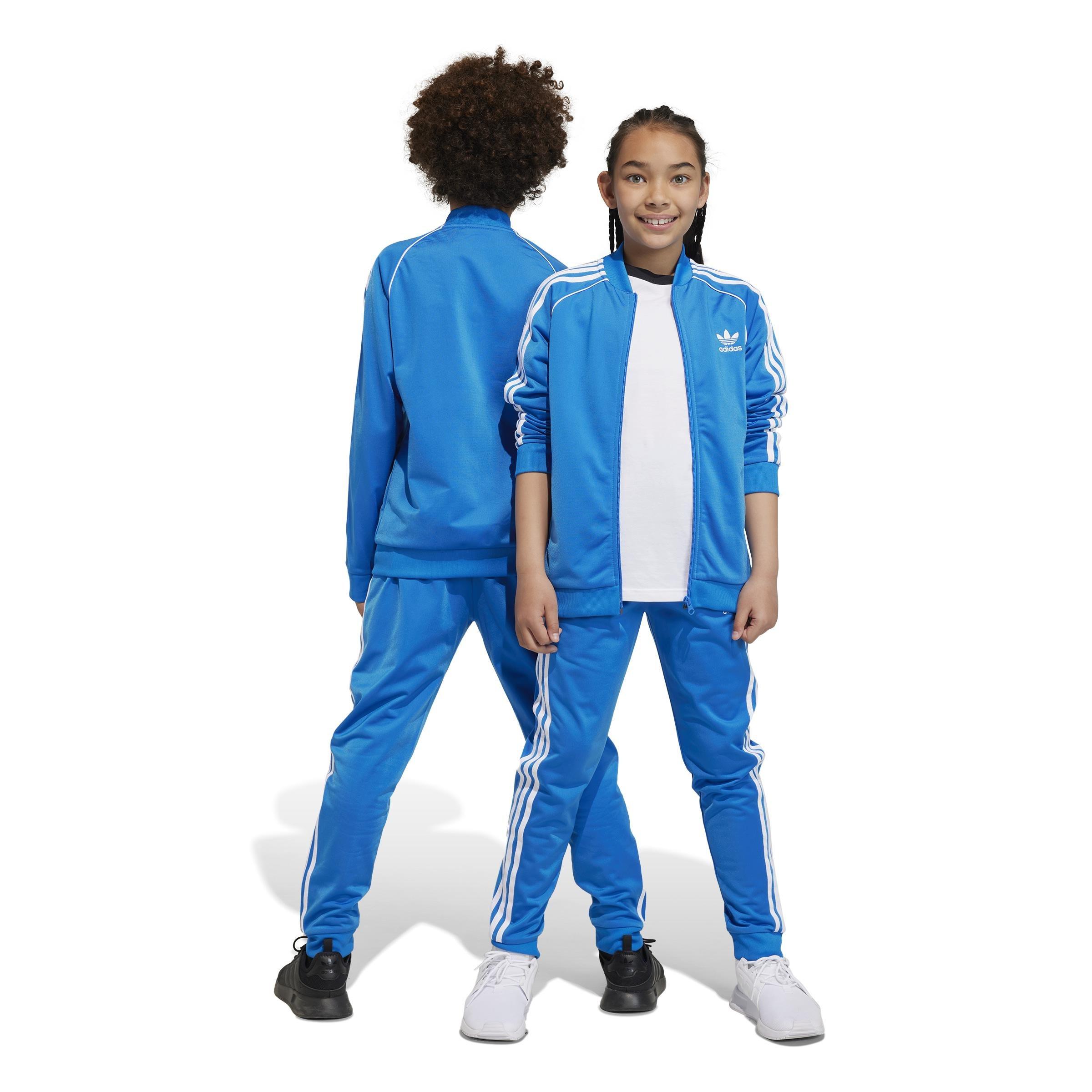 Unisex Kids Adicolor Sst Tracksuit Bottoms, Blue, , large image number 3