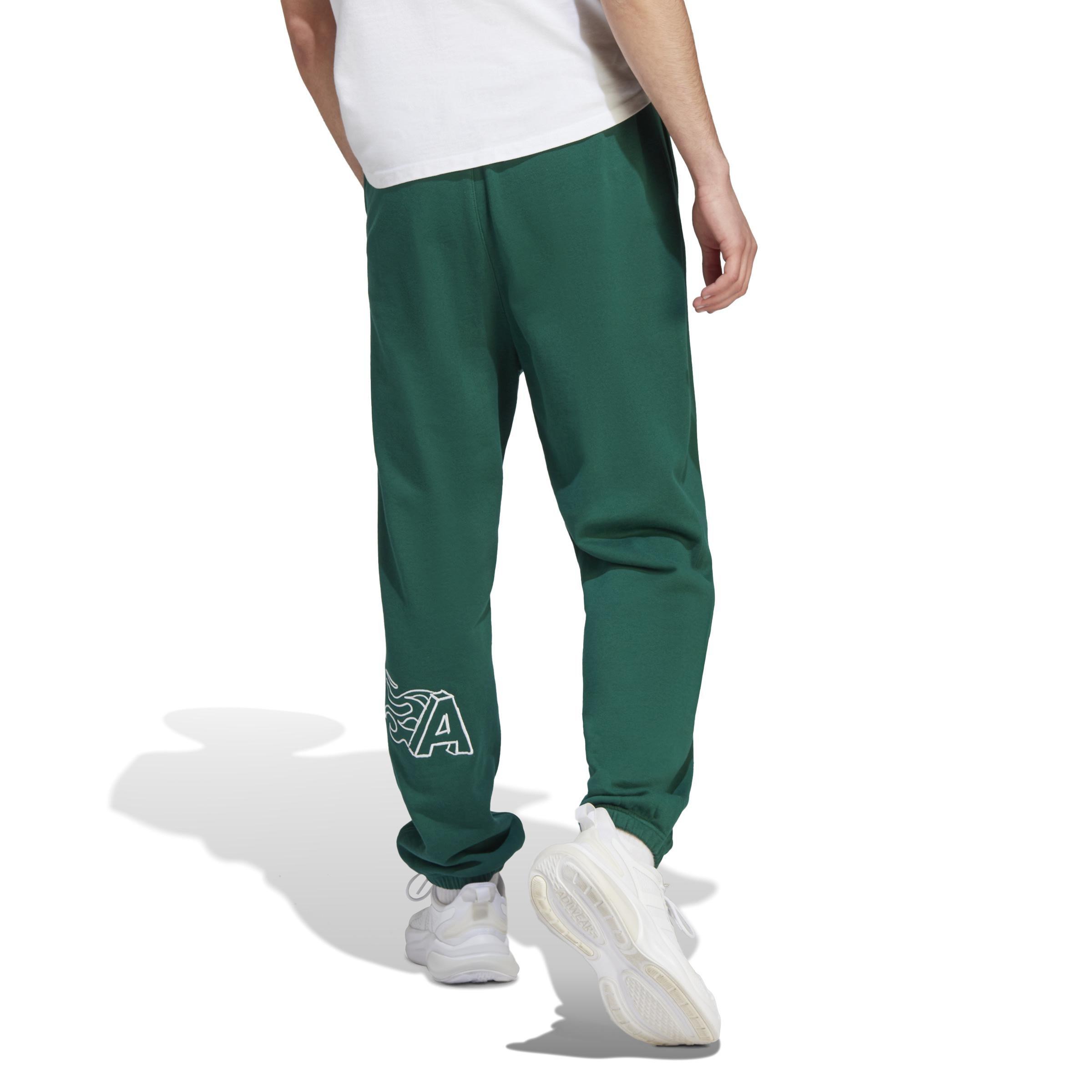 Collegiate Scribble French Terry Joggers, Green, A901_ONE, large image number 2