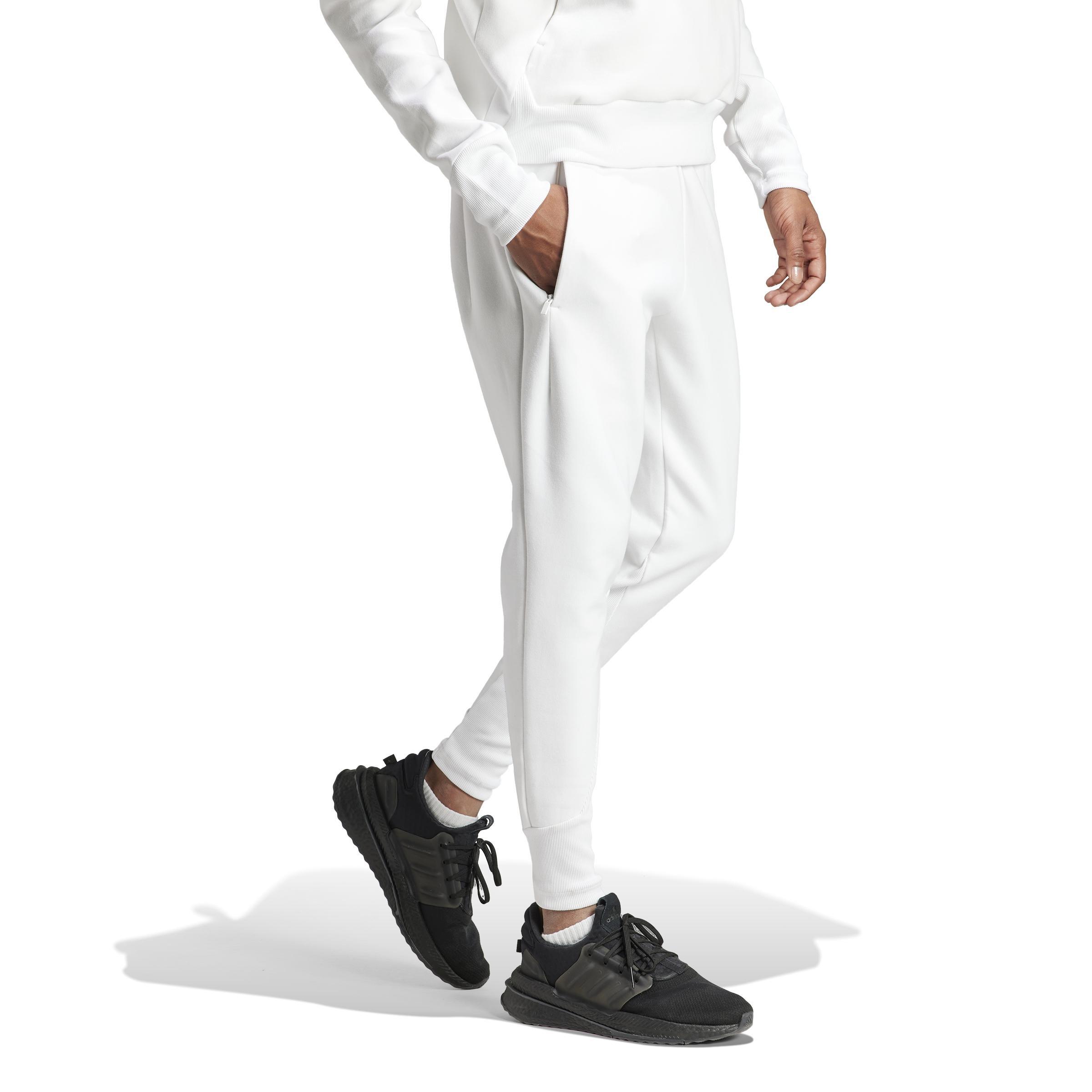 Z.N.E. Premium Tracksuit Bottoms, White, A901_ONE, large image number 5