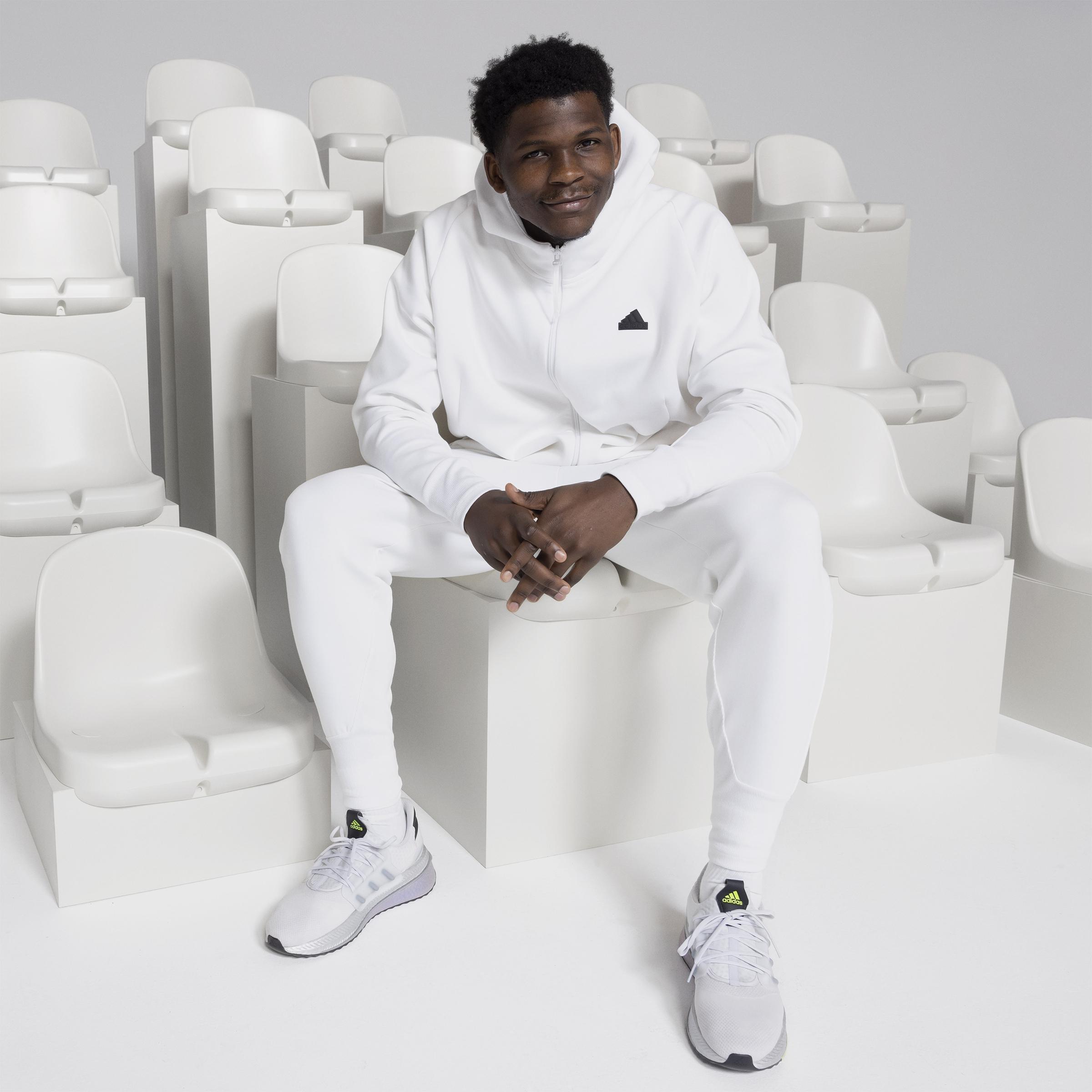 Z.N.E. Premium Tracksuit Bottoms, White, A901_ONE, large image number 9