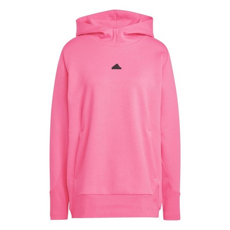 Women Adidas Z.N.E. Overhead Hoodie, Pink, A901_ONE, large image number 1