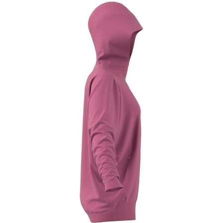 Women Adidas Z.N.E. Overhead Hoodie, Pink, A901_ONE, large image number 12