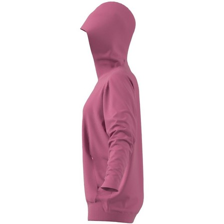 Women Adidas Z.N.E. Overhead Hoodie, Pink, A901_ONE, large image number 13