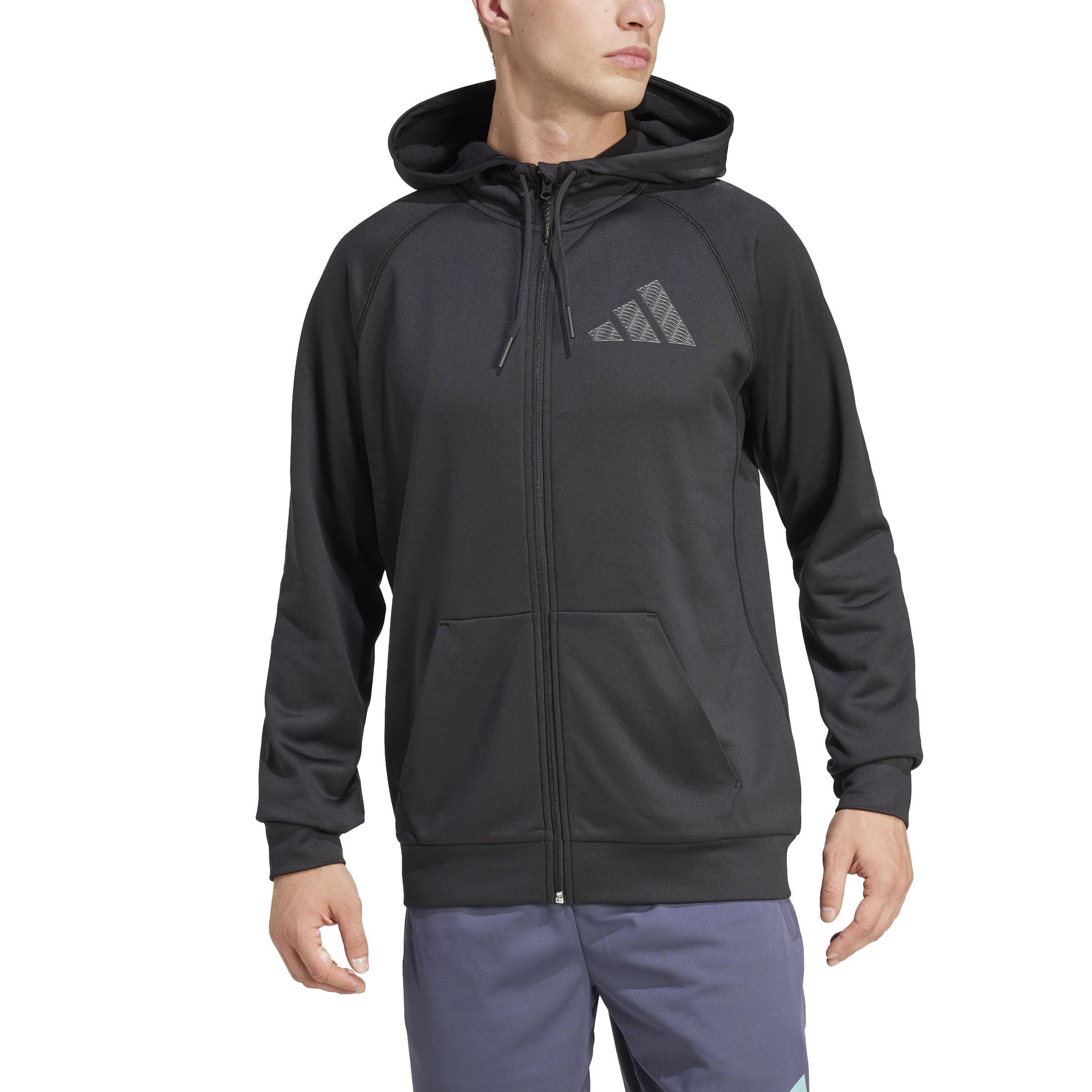 Game and Go Training Full-Zip Hoodie, Black, A901_ONE, large image number 0