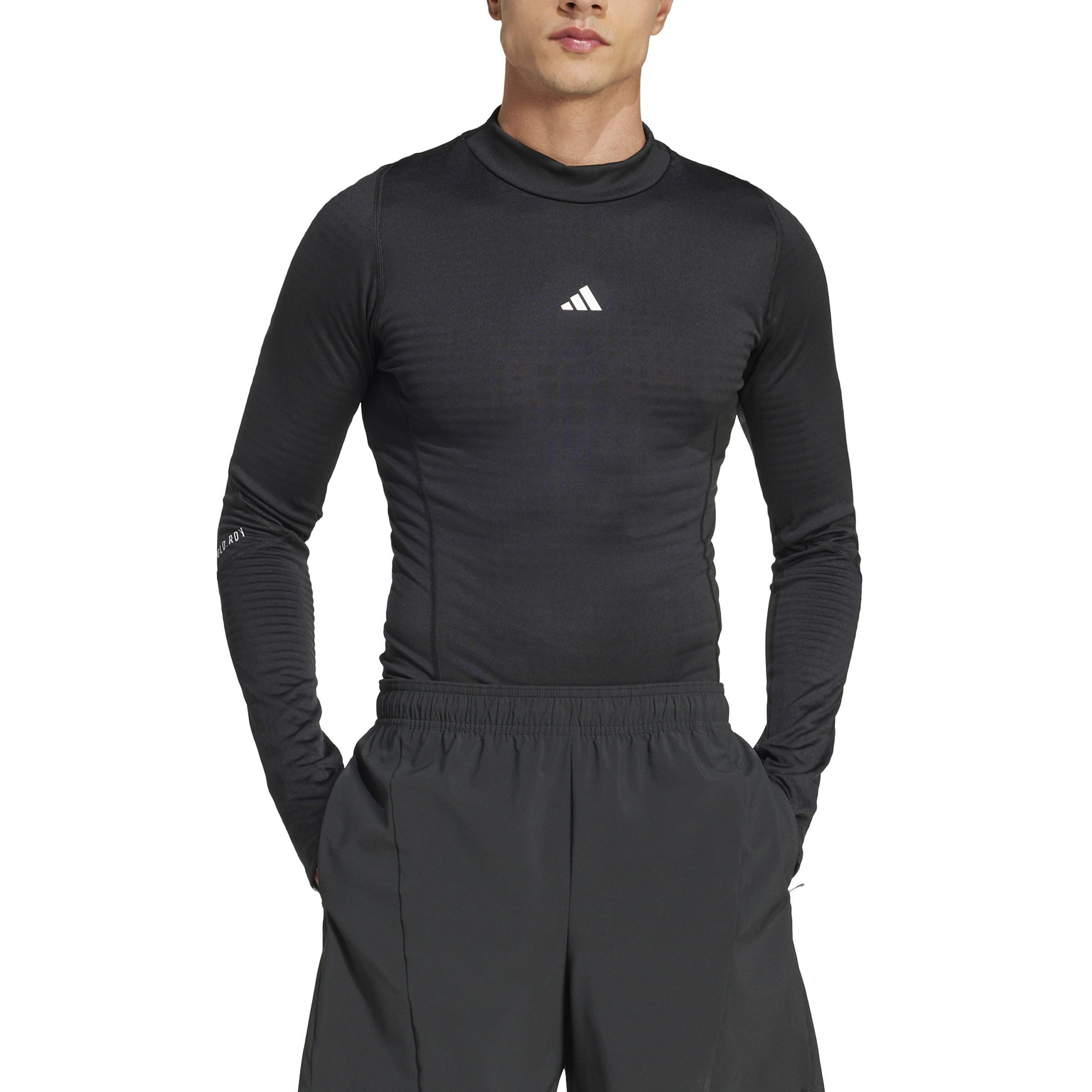 Techfit Cold.Rdy Training Long Sleeve Long-Sleeve Top, Black, A901_ONE, large image number 2