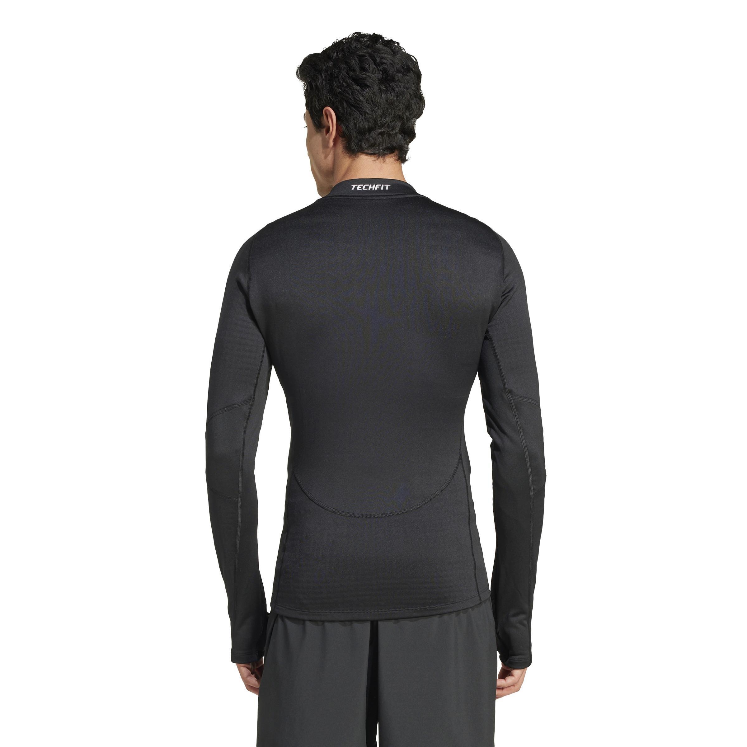 Techfit Cold.Rdy Training Long Sleeve Long-Sleeve Top, Black, A901_ONE, large image number 3