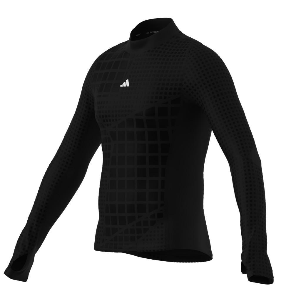 Techfit Cold.Rdy Training Long Sleeve Long-Sleeve Top, Black, A901_ONE, large image number 7
