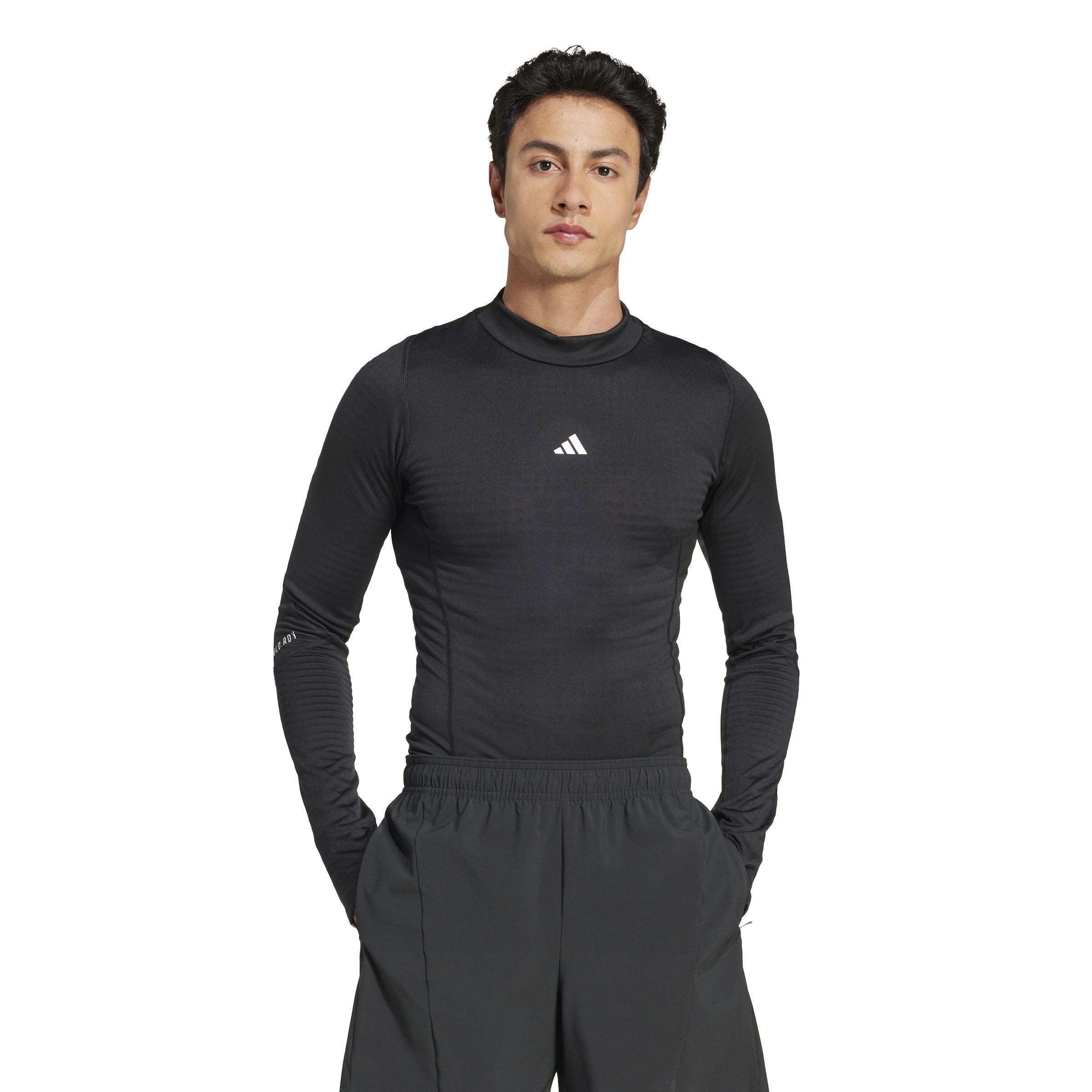 Techfit Cold.Rdy Training Long Sleeve Long-Sleeve Top, Black, A901_ONE, large image number 8
