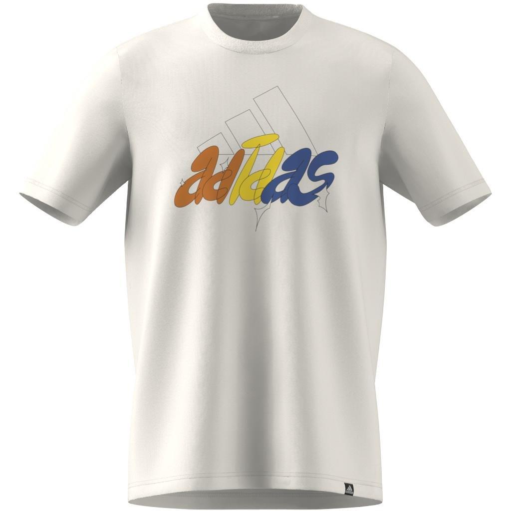 Illustrated Badge Graphic T-Shirt, White, A901_ONE, large image number 7