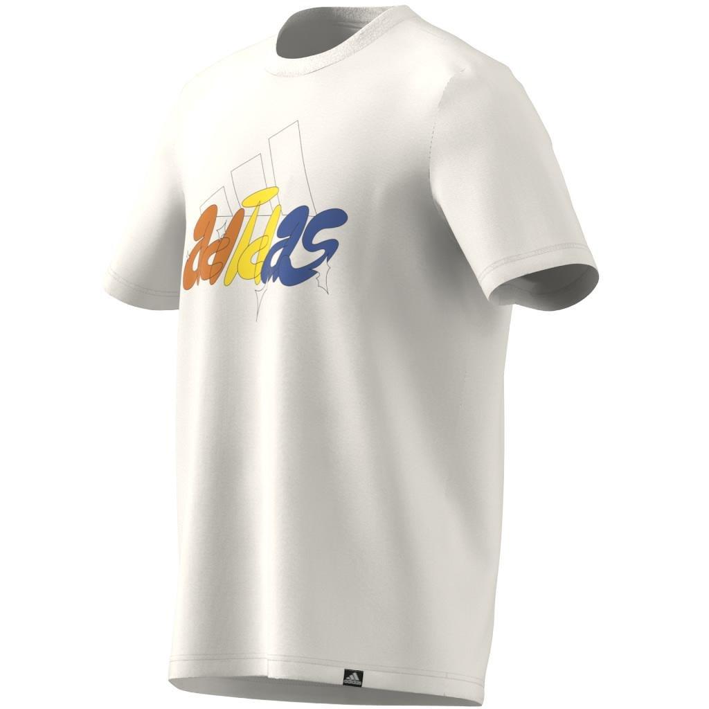 Illustrated Badge Graphic T-Shirt, White, A901_ONE, large image number 9