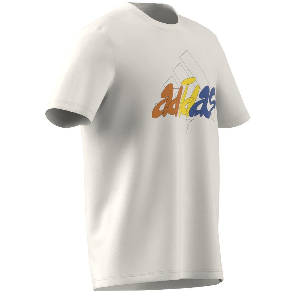 Illustrated Badge Graphic T-Shirt, White, A901_ONE, large image number 10