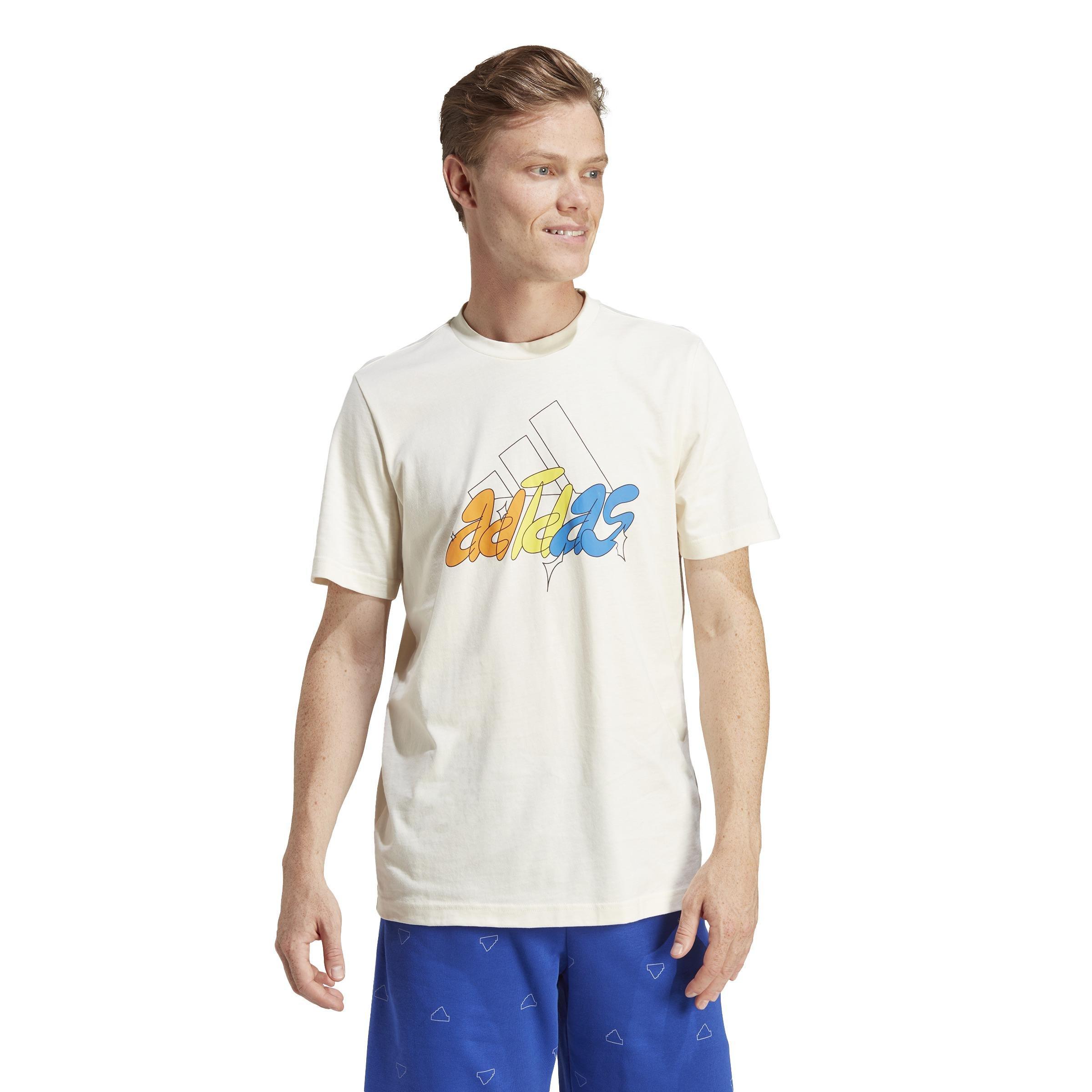 Illustrated Badge Graphic T-Shirt, White, A901_ONE, large image number 11