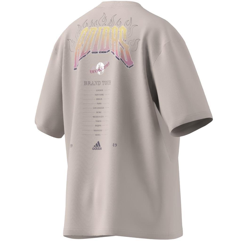 Band Merch Graphic Boyfriend T-Shirt, Pink, , large image number 12