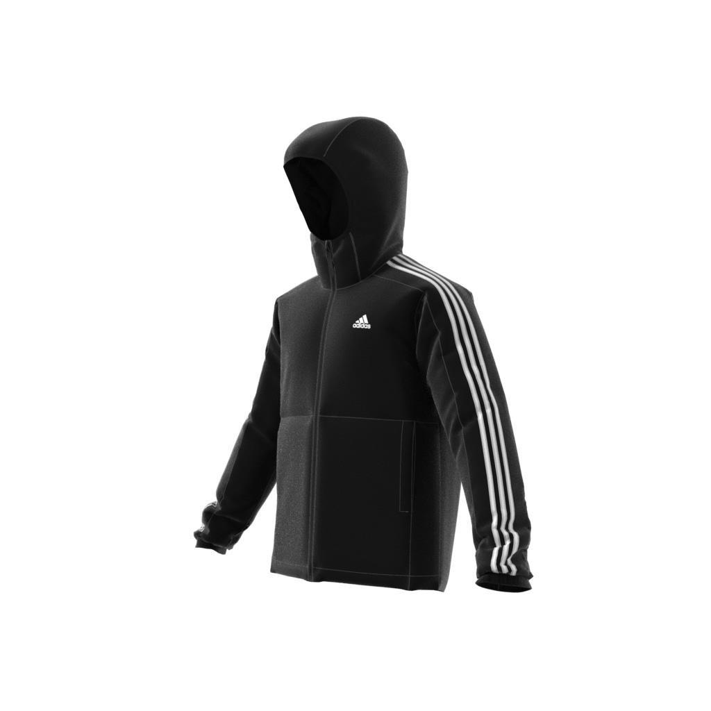 Essentials 3-Stripes Insulated Hooded Jacket, Black, A901_ONE, large image number 6