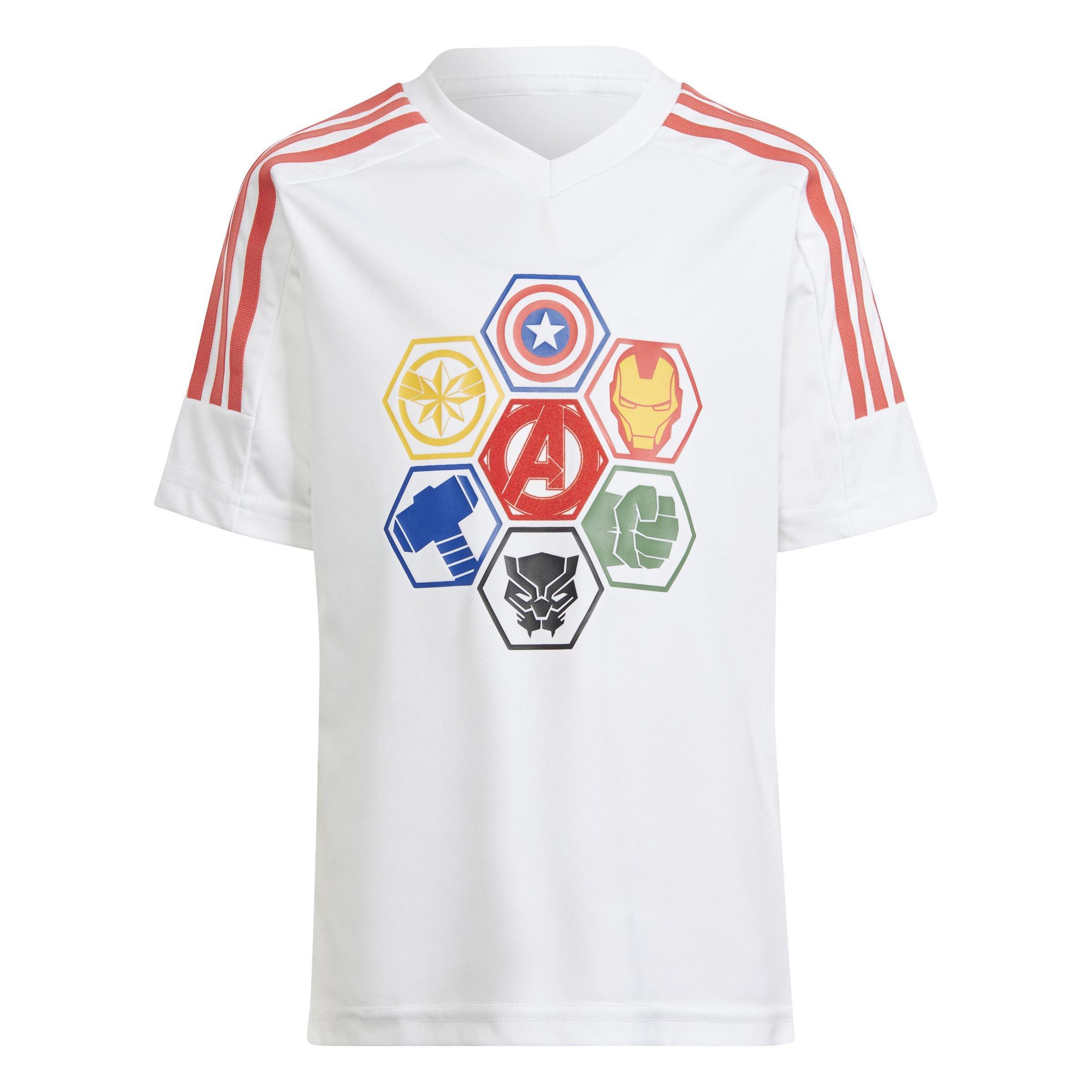 Unisex Kids Marvel Avengers T-Shirt, White, , large image number 0