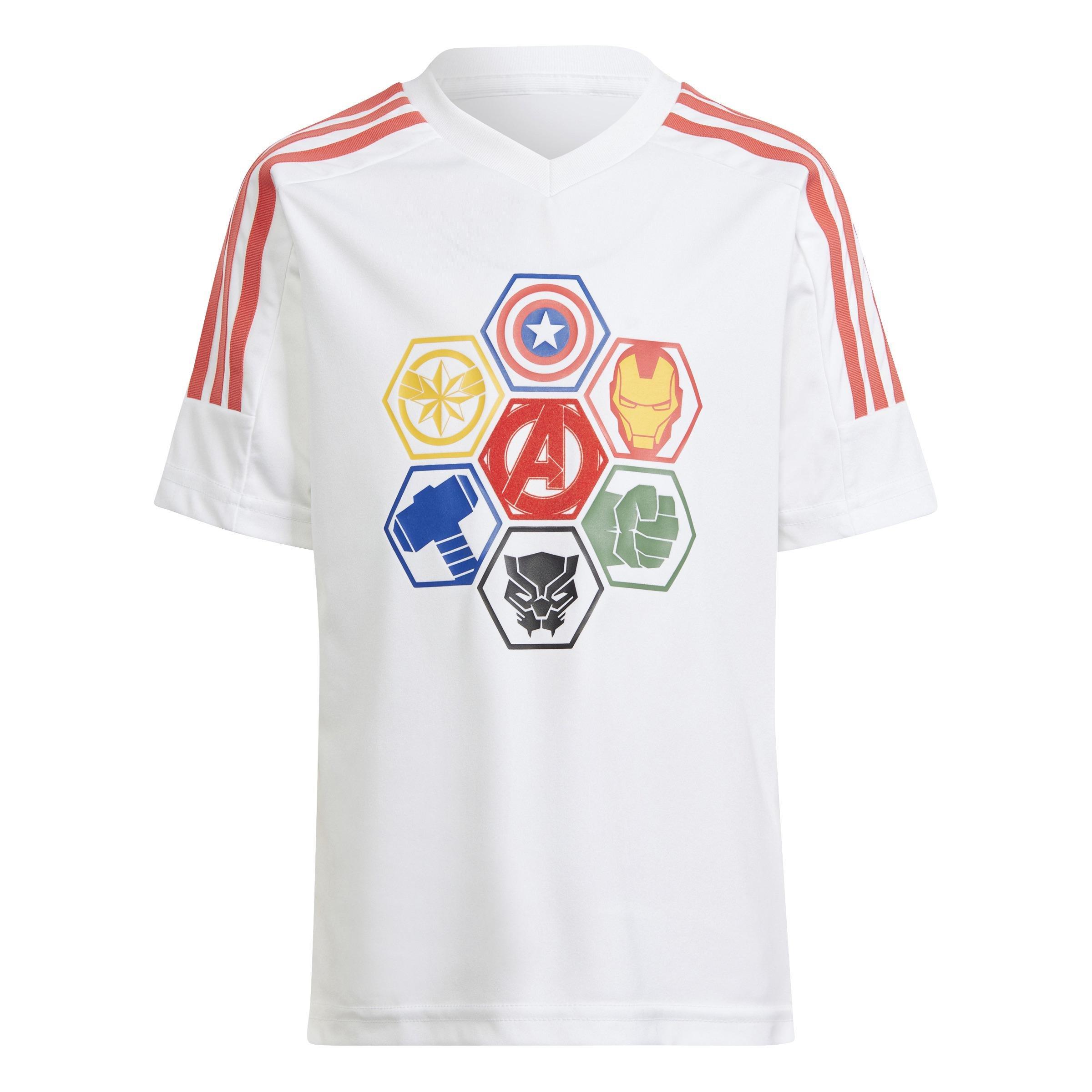Unisex Kids Marvel Avengers T-Shirt, White, , large image number 1