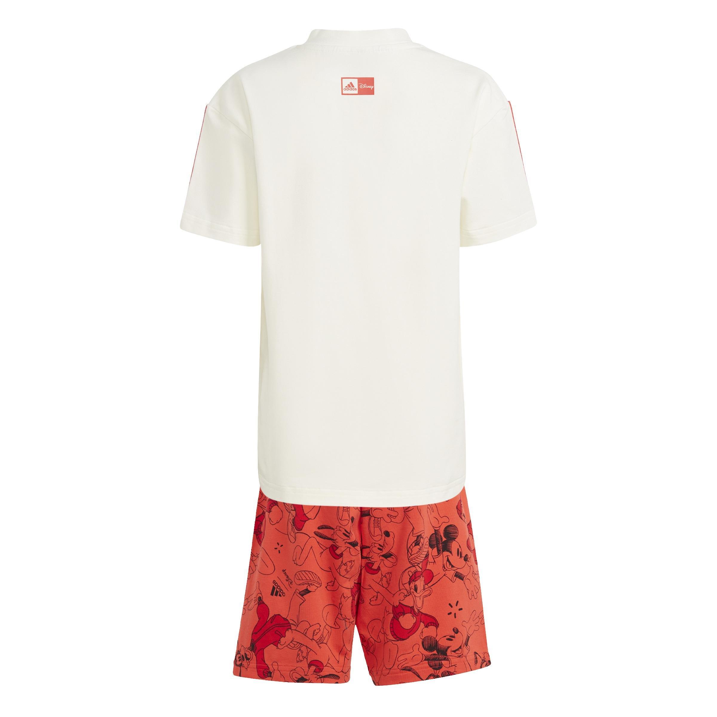 Unisex Kids adidas x Disney Mickey Mouse Tee Set, White, , large image number 1