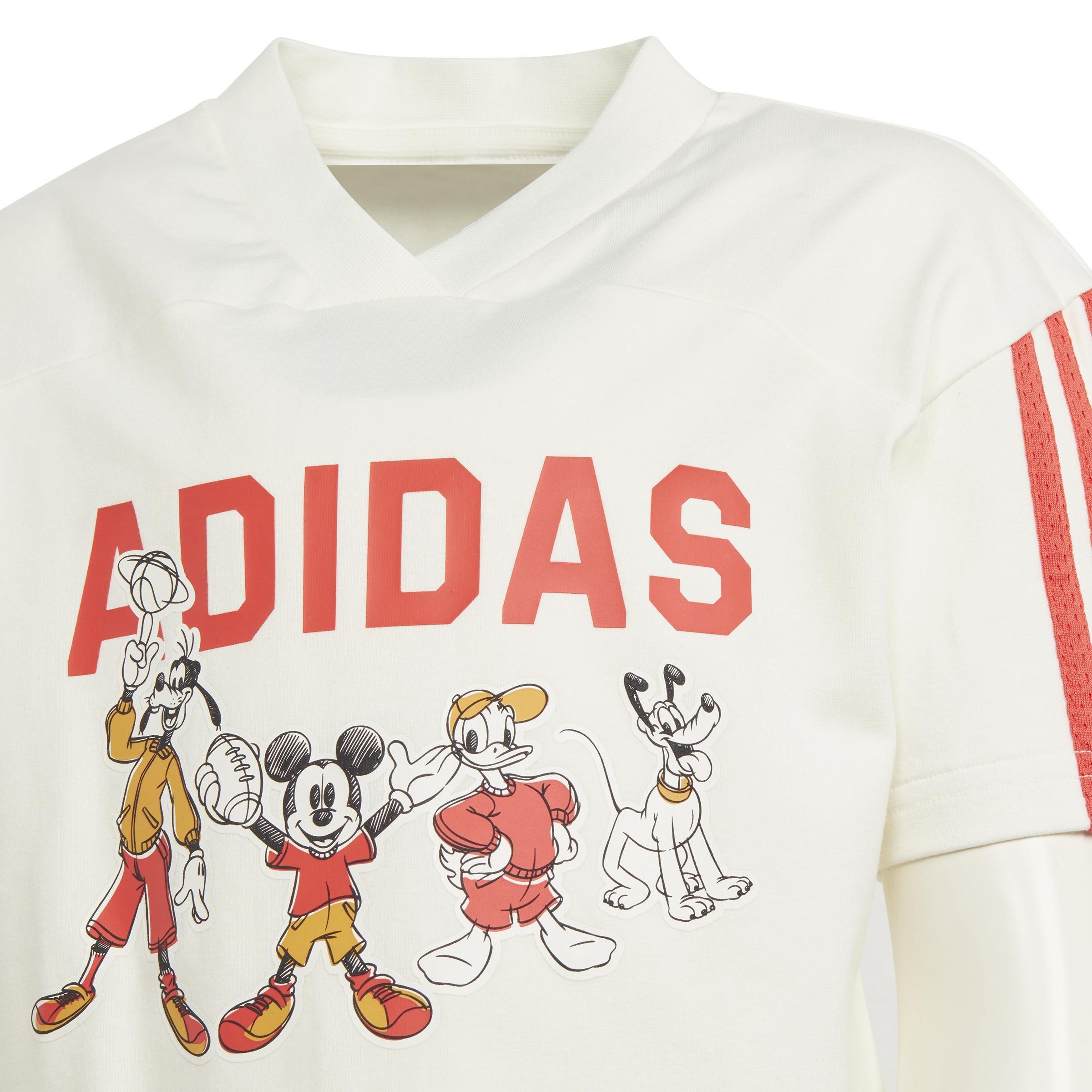 Unisex Kids adidas x Disney Mickey Mouse Tee Set, White, , large image number 3